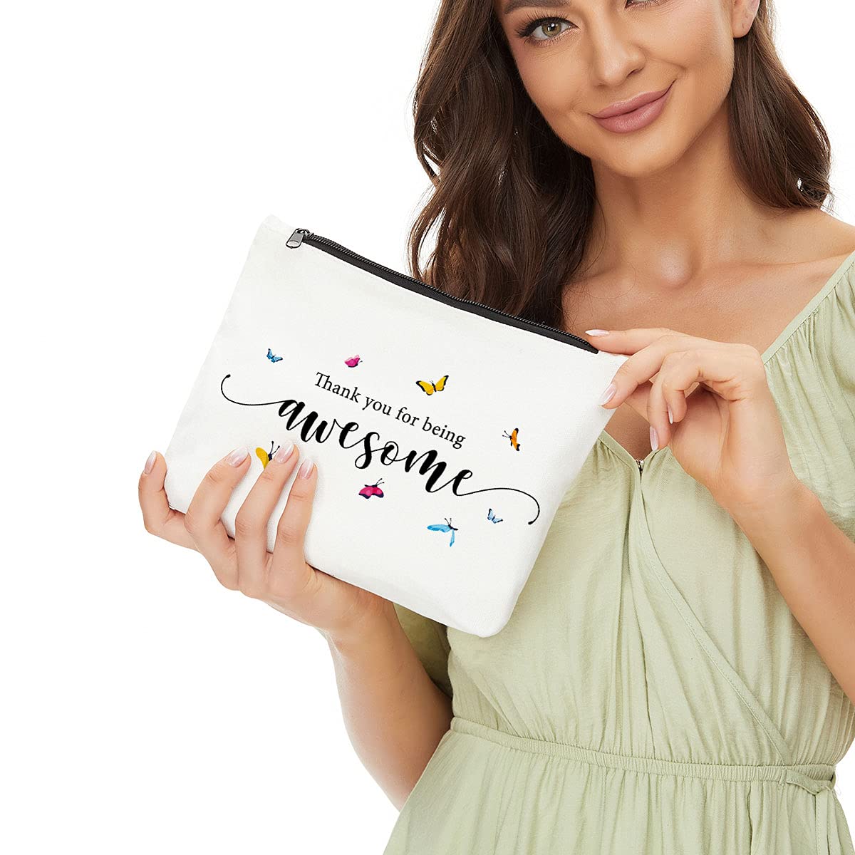 Inspirational Makeup Bag for Women - Encouragement Gift for Employees, Friends & Teens - Perfect for Thank You & Appreciation Gifts