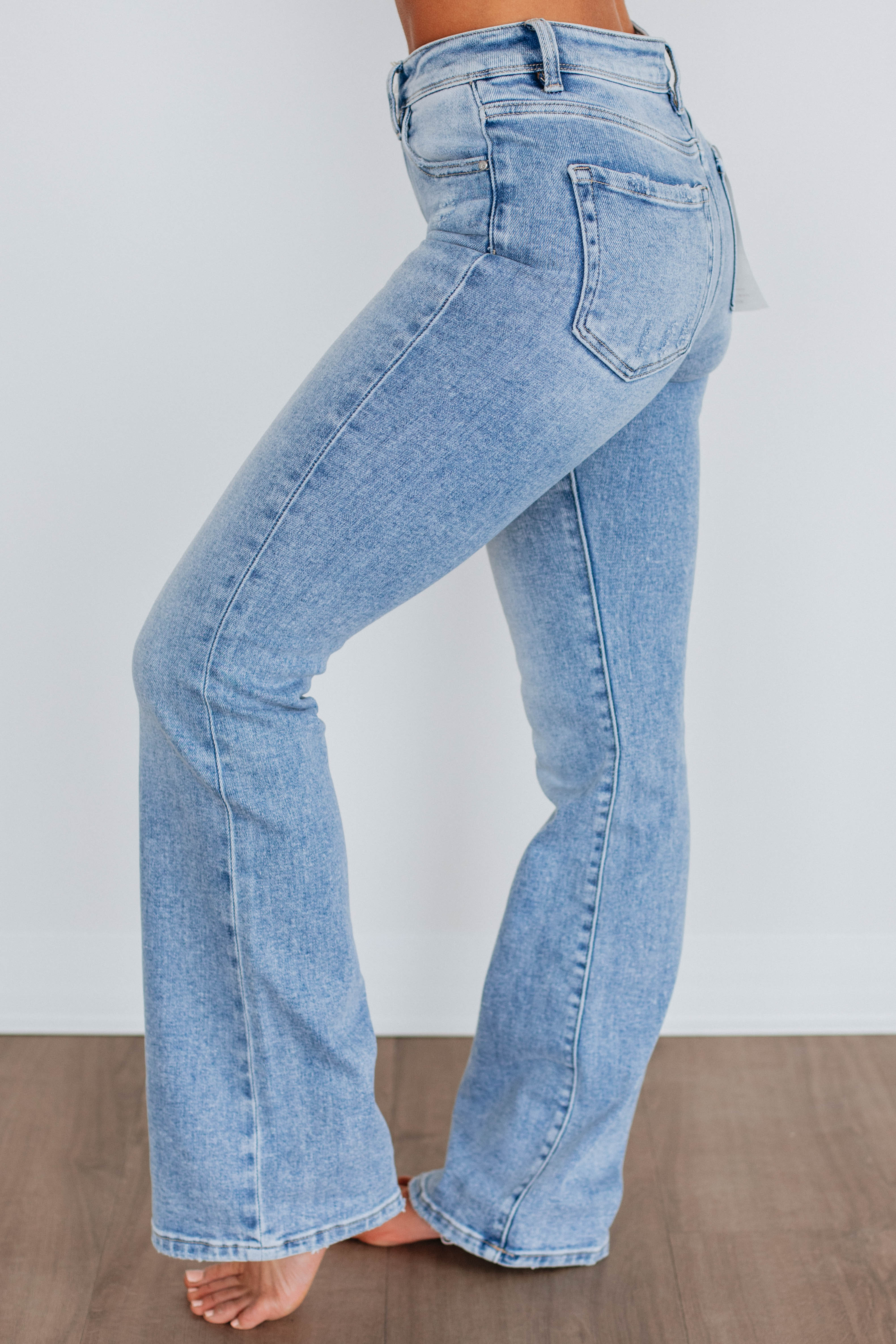 Asher Risen Jeans - Light Wash Distressed Denim for Men | Comfortable Slim Fit Stretch Jeans | Perfect for Casual Wear, Dating & Night Out