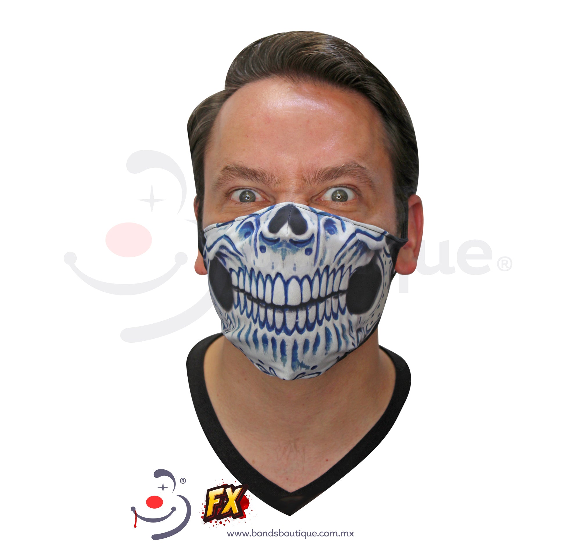 Halloween Face Masks - Spooky & Fun Printed Masks for Adults & Kids - Perfect for Halloween Parties, Trick or Treating, and Costume Accessories