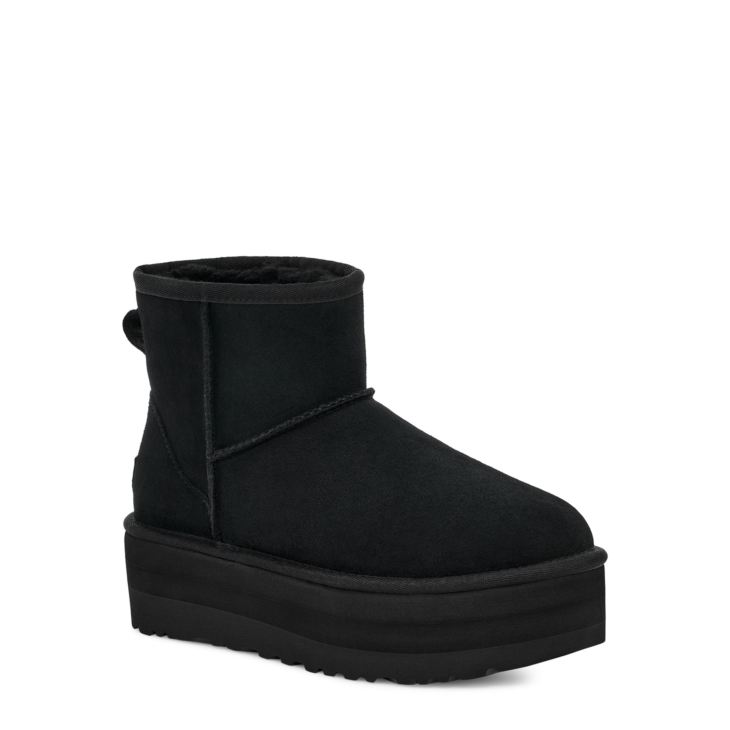 UGG Women's Classic Mini Platform Boots - Waterproof Winter Snow Boots with Comfortable Fur Lining for Women | Perfect for Cold Weather, Snow Days & Casual Outfits