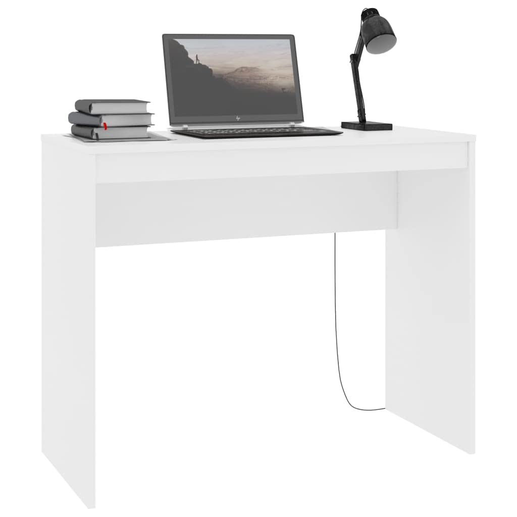 Modern White Computer Desk 35.4