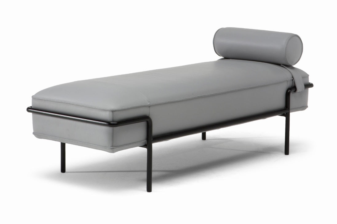 NATUZZI EDITIONS LE06 Genuine Leather Daybed & Bench - Modern Sofa for Living Room, Bedroom, or Office - Perfect for Lounging, Seating, and Relaxation