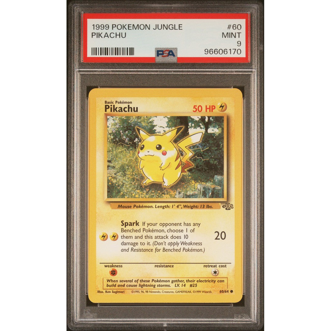 2011 Pokemon Jungle Pikachu 60/64 PSA 9 Graded Card - Rare Collectible for Pokemon TCG Fans & Investors | Perfect for Gaming Tournaments, Display Collections & Investment Portfolios