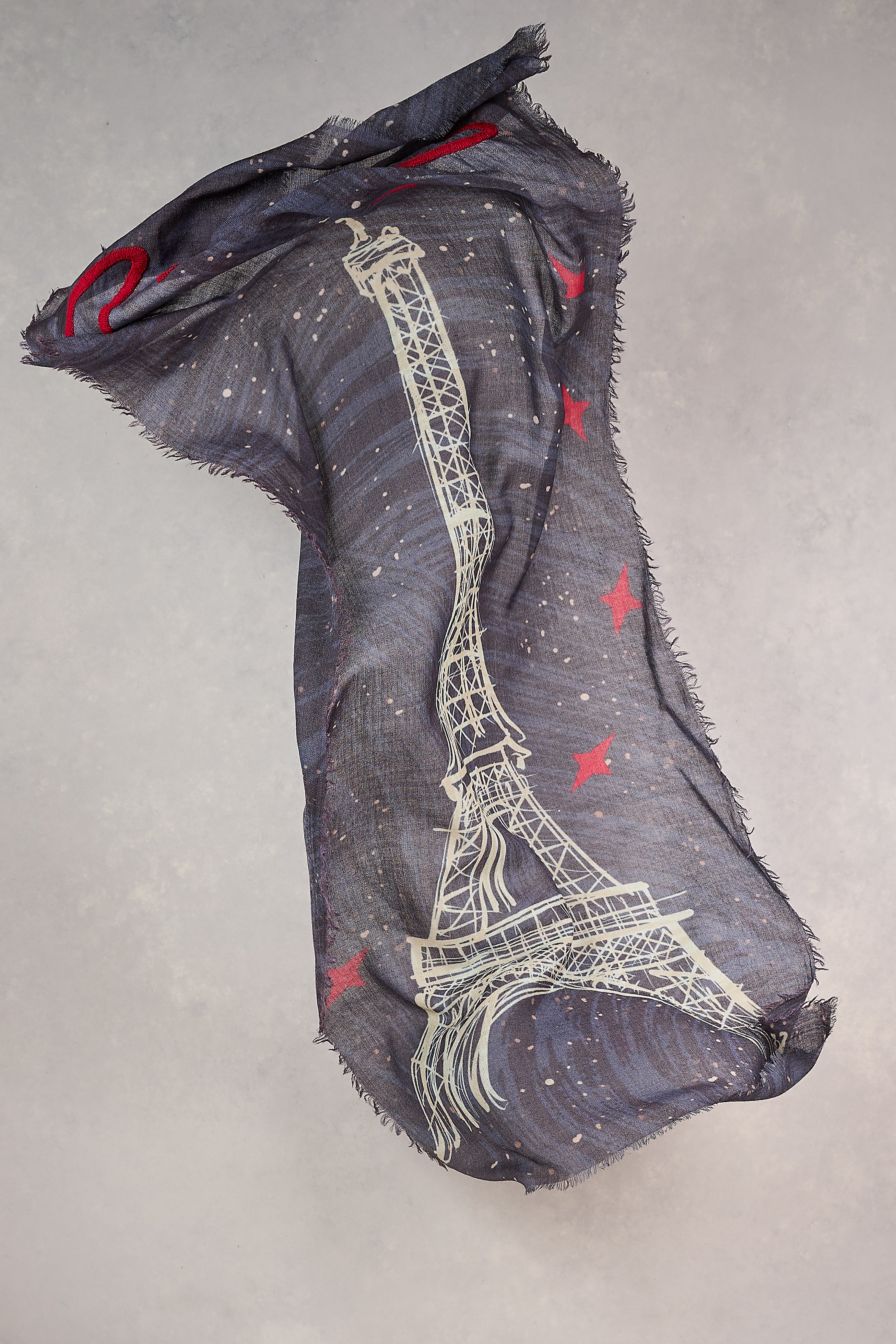 Stylish Multicolor Eiffel Tower Scarf - Parisian Fashion Accessory for Women | Perfect for Travel, Evening Outfits & Gift Giving