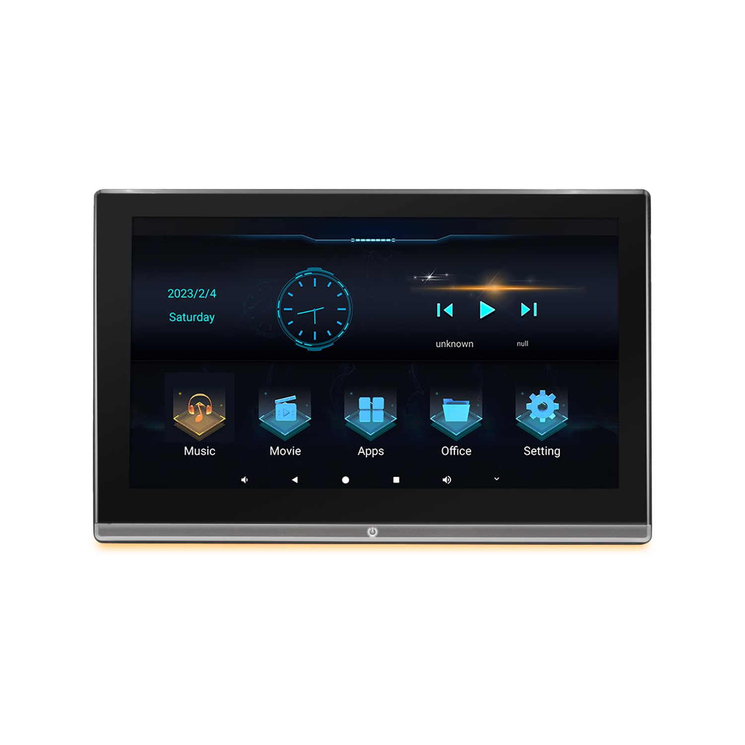 11.6-inch Android 11 4K Portable Car Headrest Monitor - Wireless Touch Screen Display with Mirroring for Phones & Tablets | Supports WiFi, USB, HDMI, AV, Bluetooth, FM, Airplay | Perfect for Road Trips, Kids Entertainment & Backseat Viewing