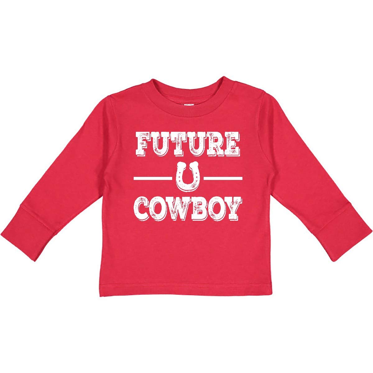 Inktastic Future Cowboy Boys Rodeo Toddler Long Sleeve T-Shirt | Western Style Cotton Tee for Kids | Perfect for Rodeo Events, Cowboy Parties & Western-Themed Outfits
