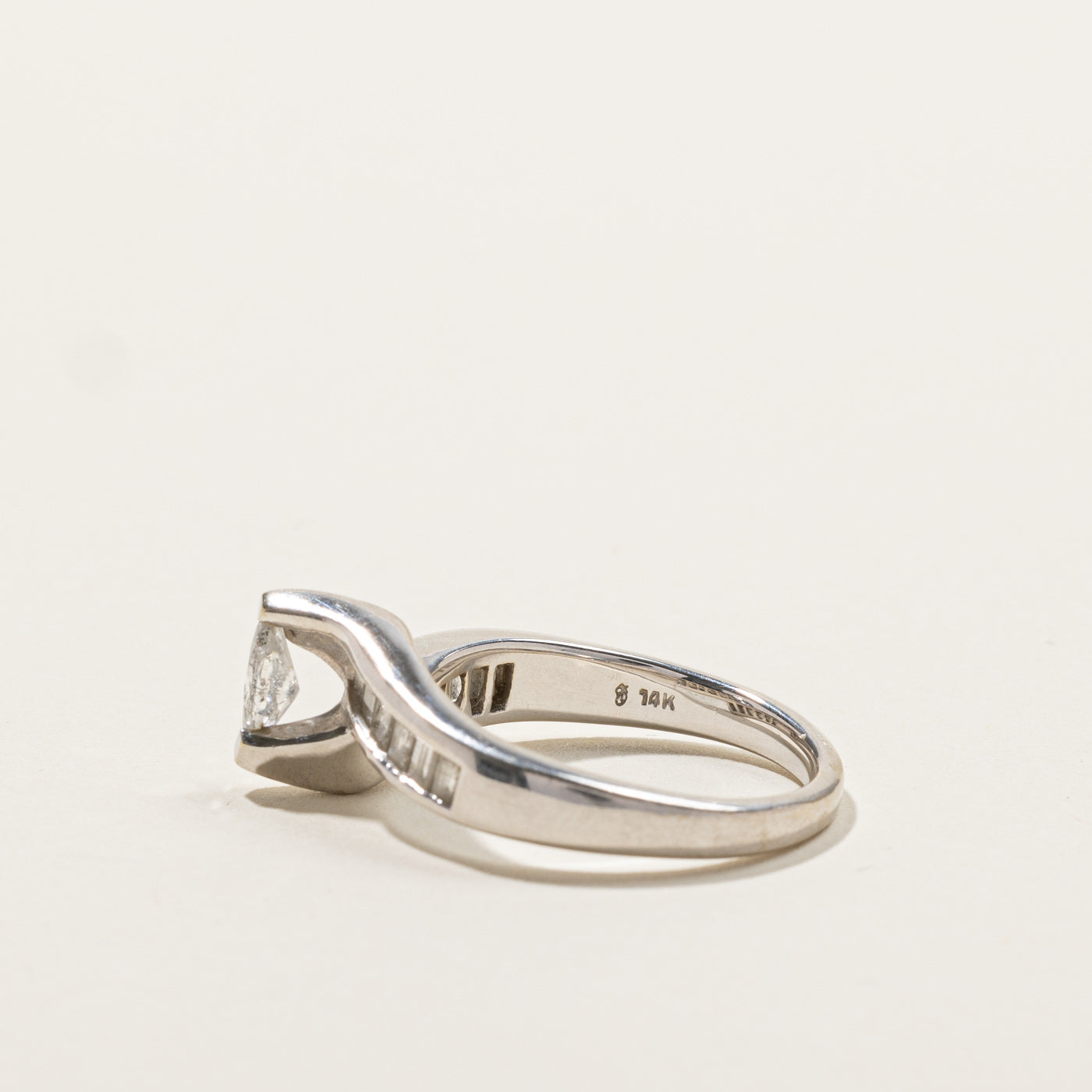0.49ctw Marquise Bypass Diamond Ring - Size 7 | Elegant Wedding Band, Anniversary Gift & Engagement Ring for Women