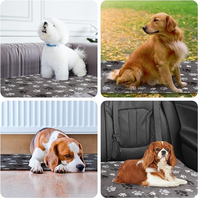 Waterproof Dog Blanket - Soft Washable Pet Blanket for Dogs & Cats - Home & Travel Use