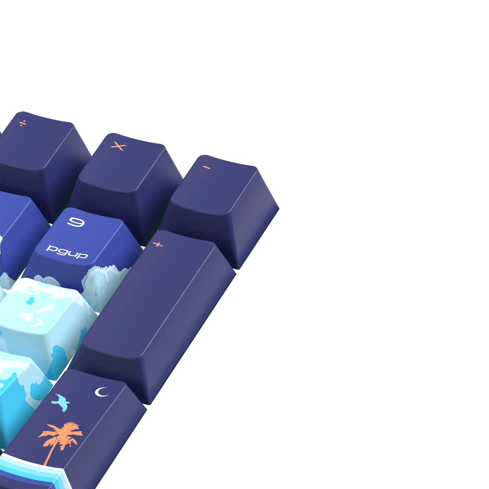 Synth Sunrise Limited Edition Keycaps - Custom Mechanical Keyboard Keycaps for Gaming & Typing - Perfect for PC, Mac, and Laptop Enthusiasts