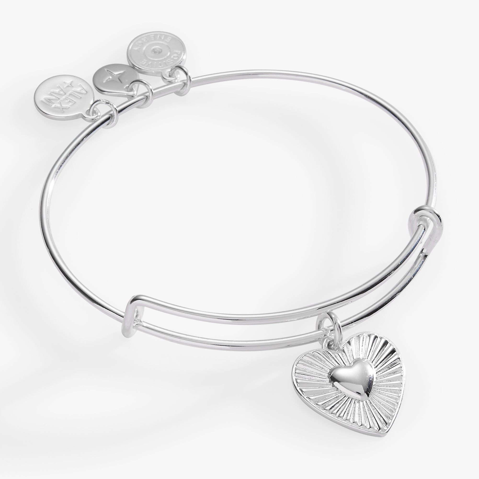 Heartburst Charm Bangle Bracelet for Women - Elegant Gold Plated Heart Pendant Jewelry Gift for Valentine's Day, Anniversary & Special Occasions