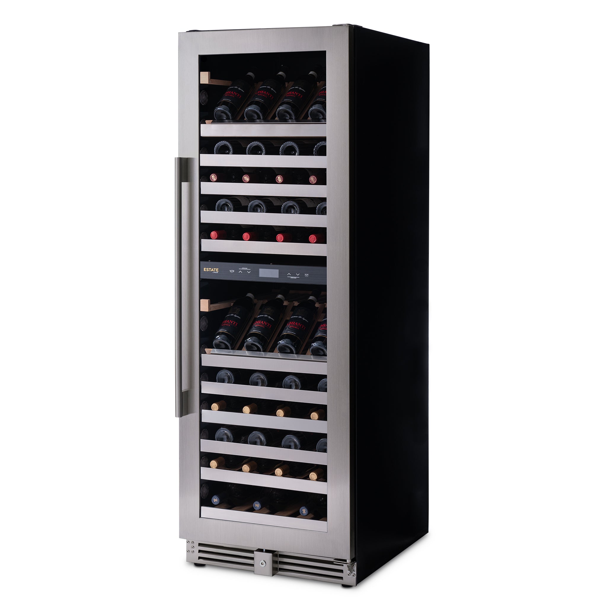 Newair® ESTATE 160 Bottle Freestanding Stainless Steel Wine Cooler Refrigerator - Perfect for Home Bars, Wine Cellars & Entertaining Spaces