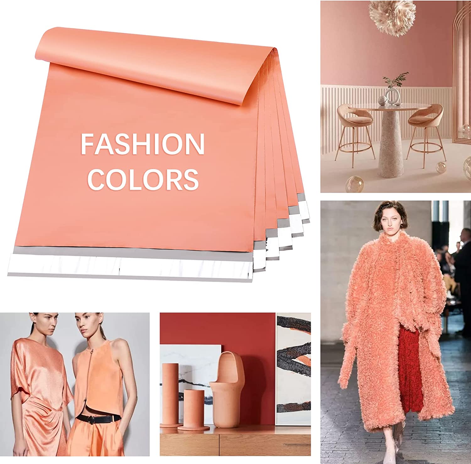 19x24 Inch Peach Pink Poly Mailer Envelope Shipping Bags - Waterproof Mailing Pouches for Ecommerce, Clothing & Subscription Boxes | Perfect for Online Stores, Small Businesses & Home Shipping