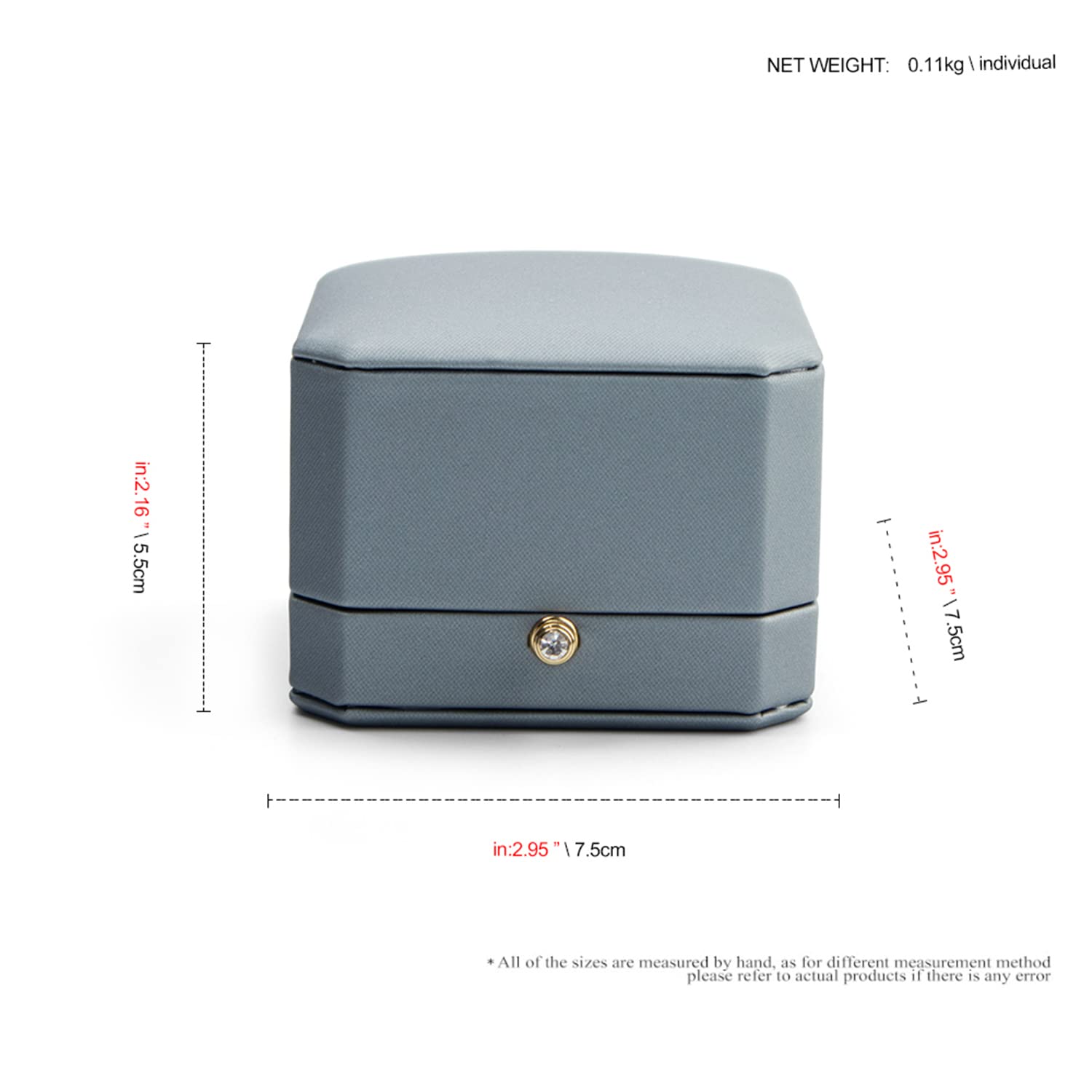 Premium Leather Jewelry Gift Box for Necklace & Earrings - Elegant Storage & Travel Organizer for Women's Accessories