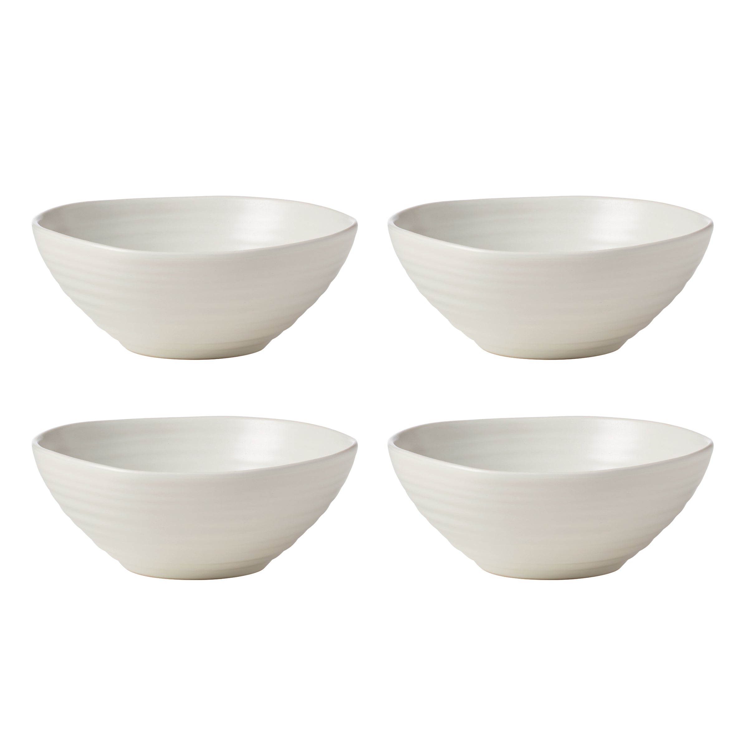 Premium Ridge White 12-Piece Dinnerware Set - Porcelain Plates, Bowls & Mugs - Elegant Dinnerware for Family Meals, Dinner Parties & Restaurant Use