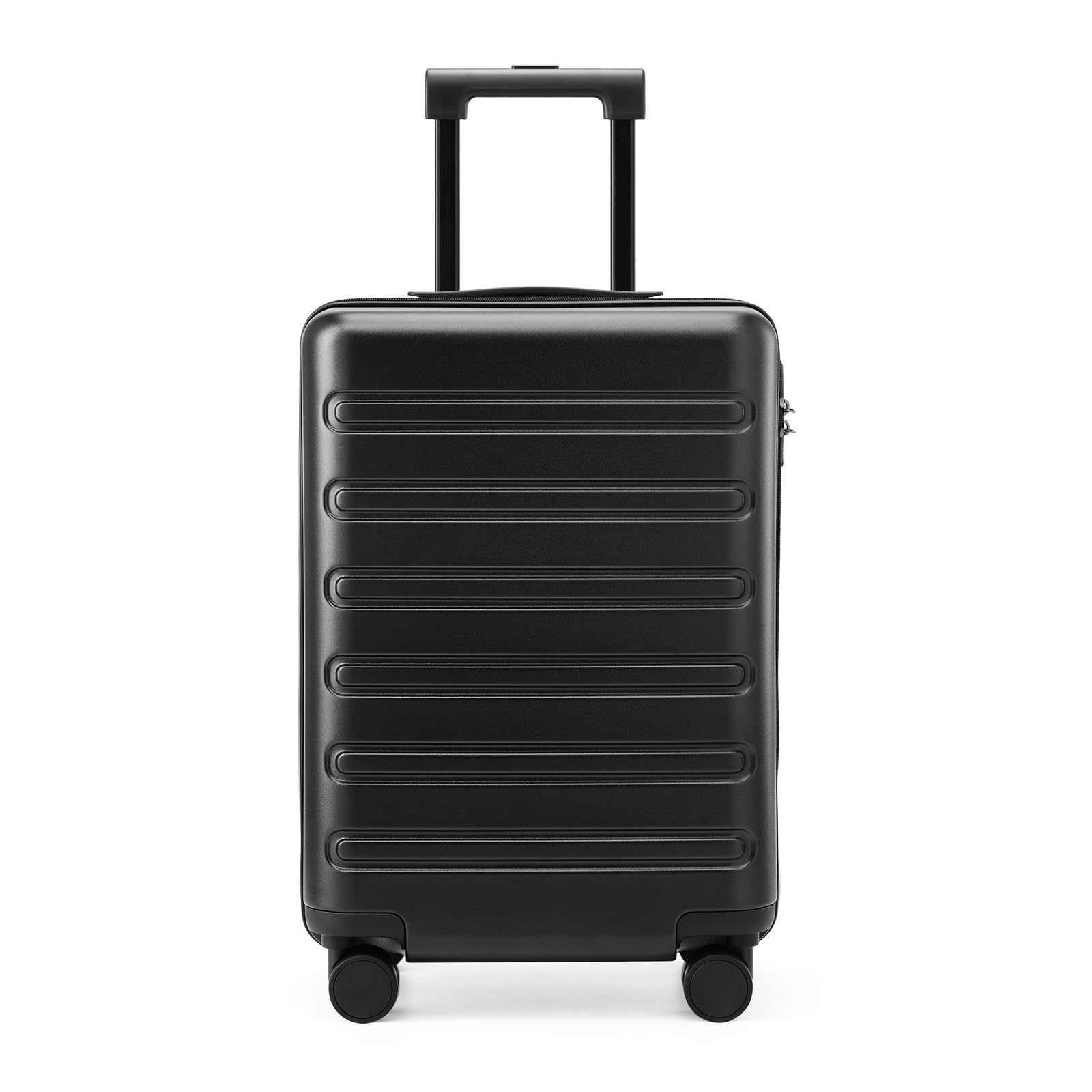 20 Inch Carry On Luggage 22x14x9 Airline Approved Hardshell Spinner Suitcase - 100% PC, TSA Lock, 38L Capacity for 3-5 Day Trips (Black) - Perfect for Business Travel & Weekend Getaways