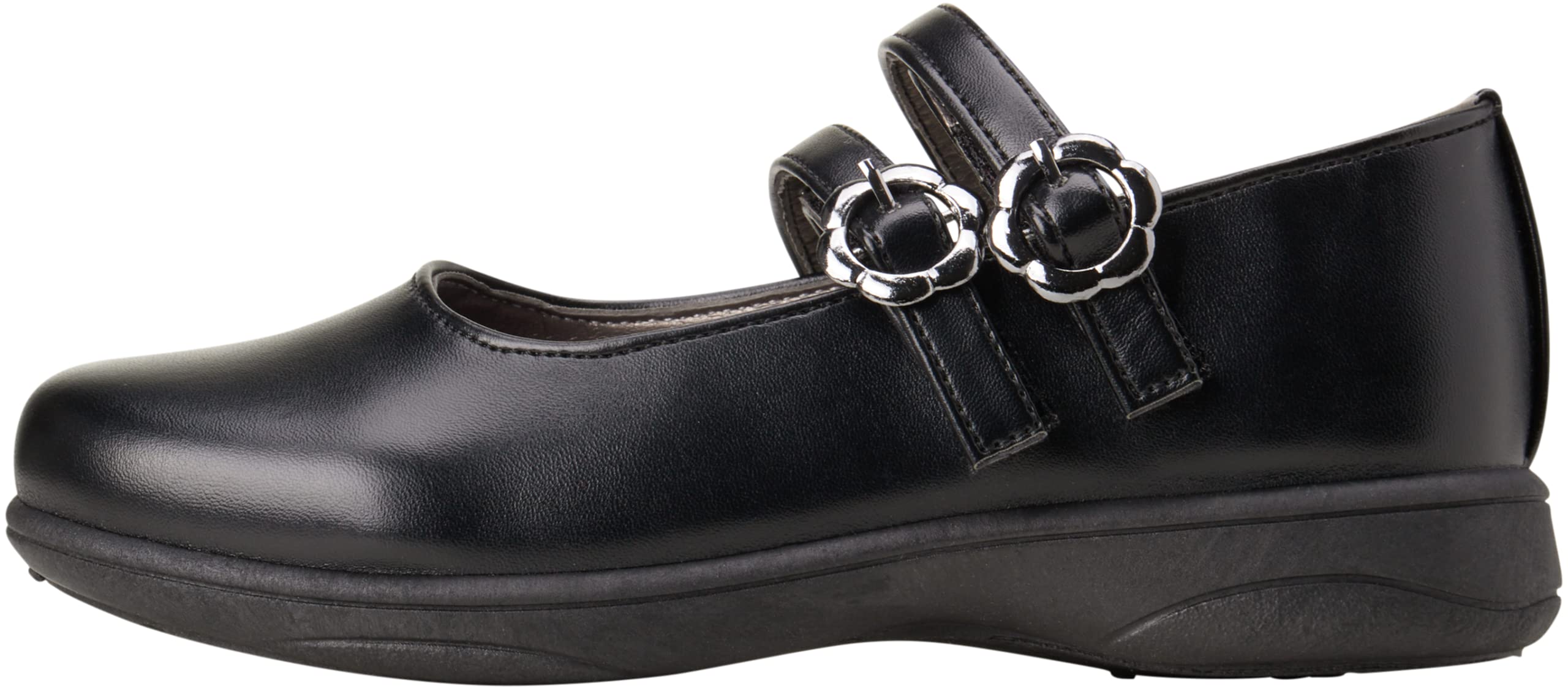 French Toast Girls' Dress Shoes - Leatherette Mary Jane School Uniform Flats for Toddler & Girls - Perfect for School, Church, and Special Occasions