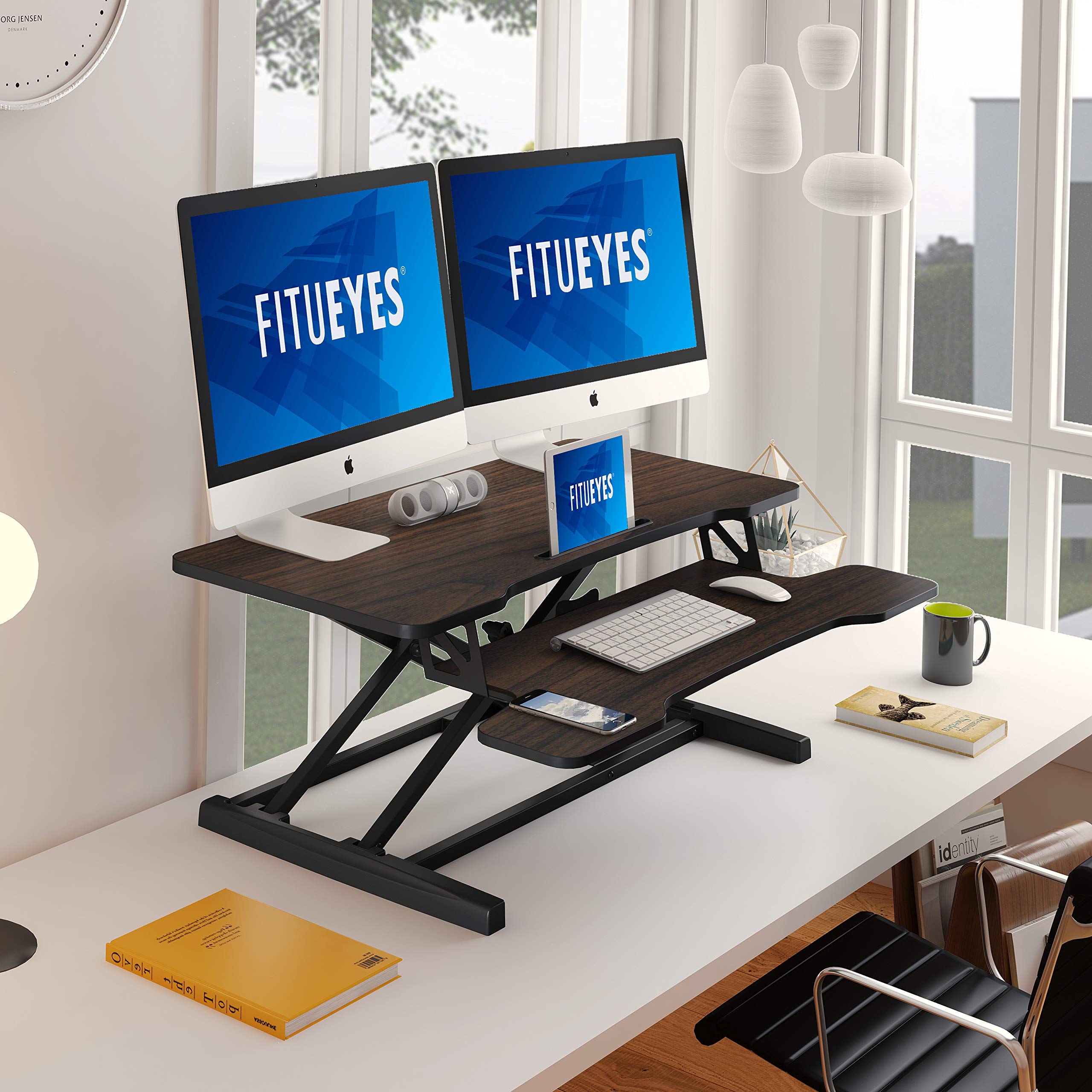 FITUEYES Adjustable Standing Desk Converter - 36