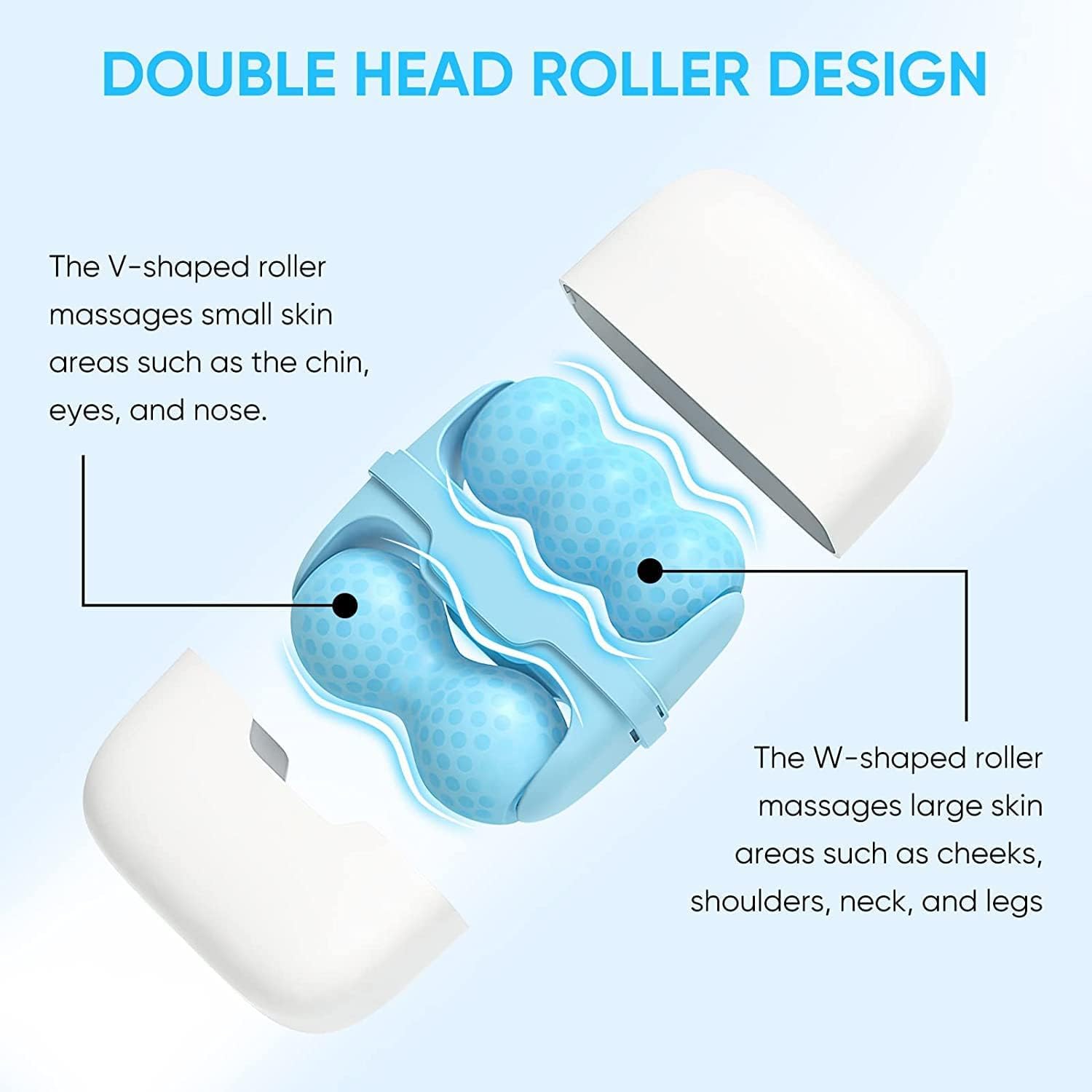 Toriox Ice Roller for Face & Eyes - Cold Therapy Massager for Puffiness, Migraine & Pain Relief - Skin Care & Beauty Tool for Women - Perfect for Morning Routine & Post-Workout Recovery