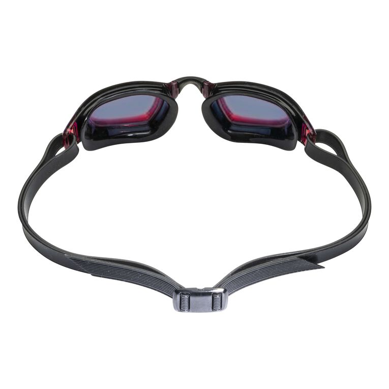 Aqua Sphere Xceed .A1 Swimming Goggles - Black/Black/Black with Red Titanium Mirrored Lens for Competitive Swimming & Triathlon Training - Anti-Fog, UV Protection, Comfort Fit for Pool & Open Water