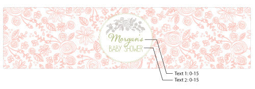 Custom Water Bottle Labels for Baby Showers - Rustic Design, Personalized Name Tags - Perfect for Baby Shower Favors, Birthday Parties & Wedding Decorations