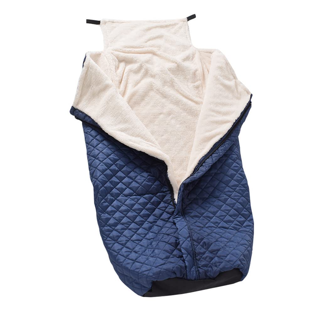 Waterproof Fleece-Lined Wheelchair Warmer Cover for Adults - Cozy & Warm Blue Blanket - Perfect for Cold Weather, Outdoor Use & Comfort at Home