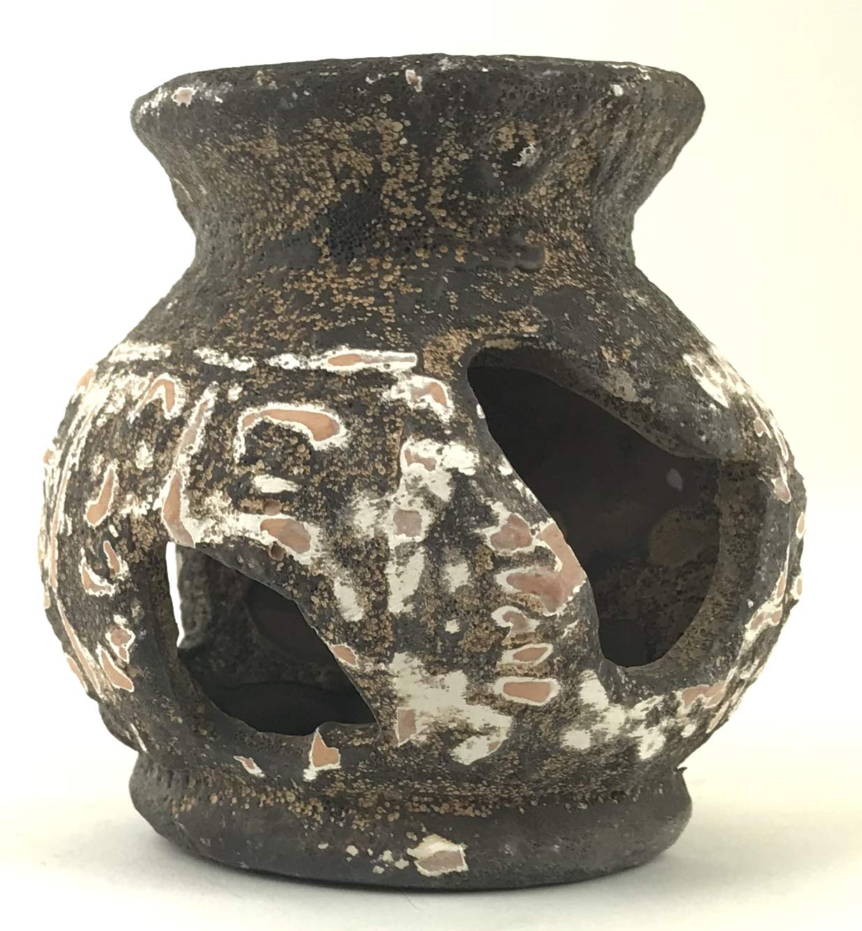 Handmade Ceramic Egyptian Jar - Medium Size for Home Decor, Kitchen Storage & Unique Gift Ideas
