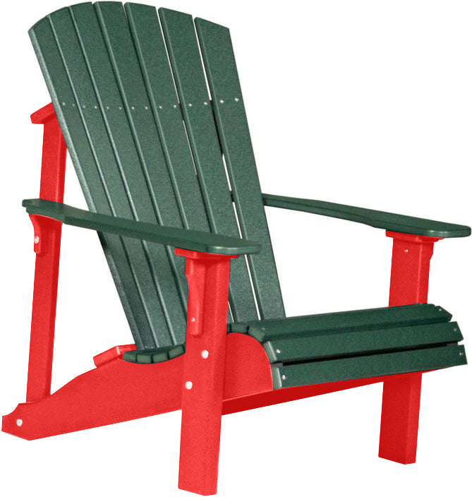 Premium Recycled Plastic Adirondack Chair - Eco-Friendly Outdoor Patio Furniture for Garden, Poolside & Backyard Relaxation