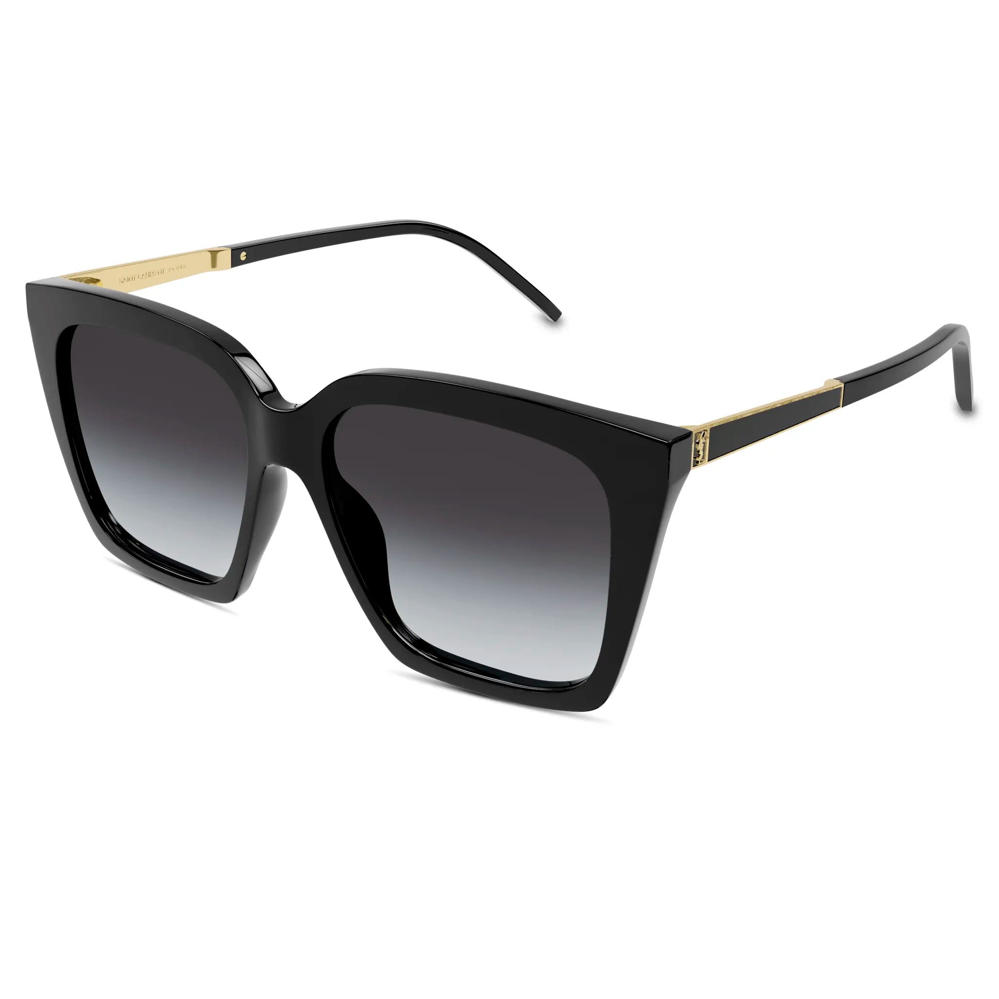 Saint Laurent SL M100 002 56 Black Gold Aviator Sunglasses for Women & Men - Luxury Fashion Shades for Outdoor, Travel & Summer Style