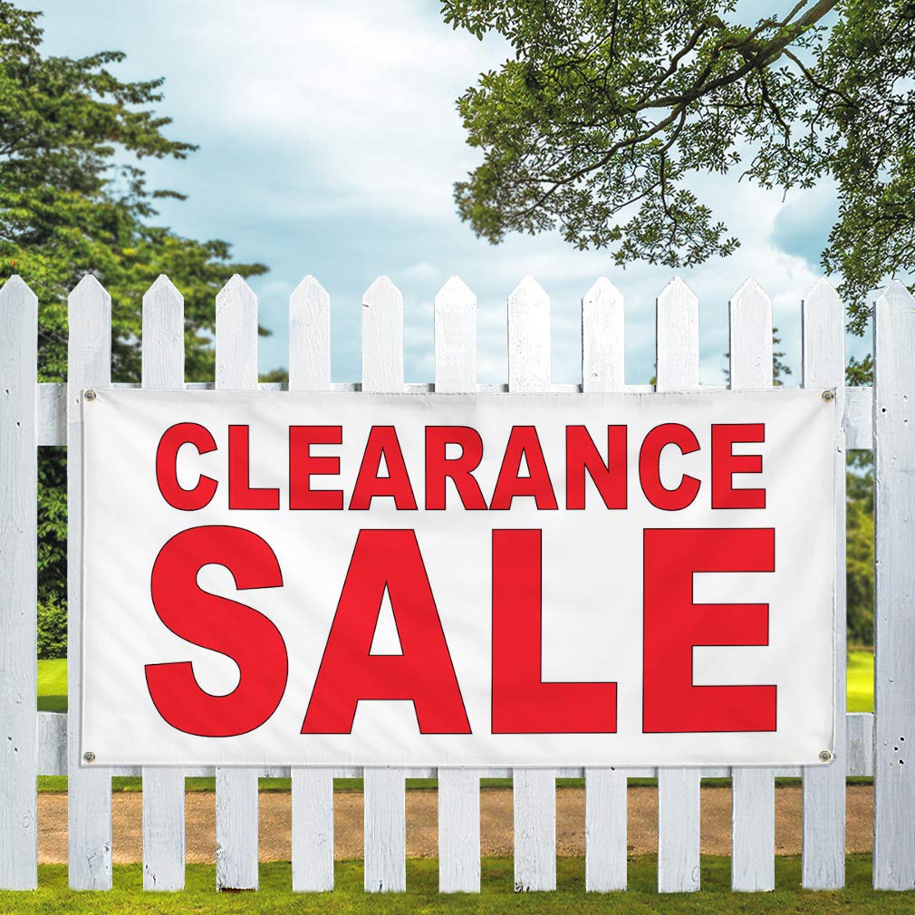 Waterproof Red Vinyl Banner 36x72 Inches - Heavy Duty Outdoor Business Sign with 6 Grommets for Yard, Industrial & Commercial Use | Weatherproof, Durable & Multiple Size Options