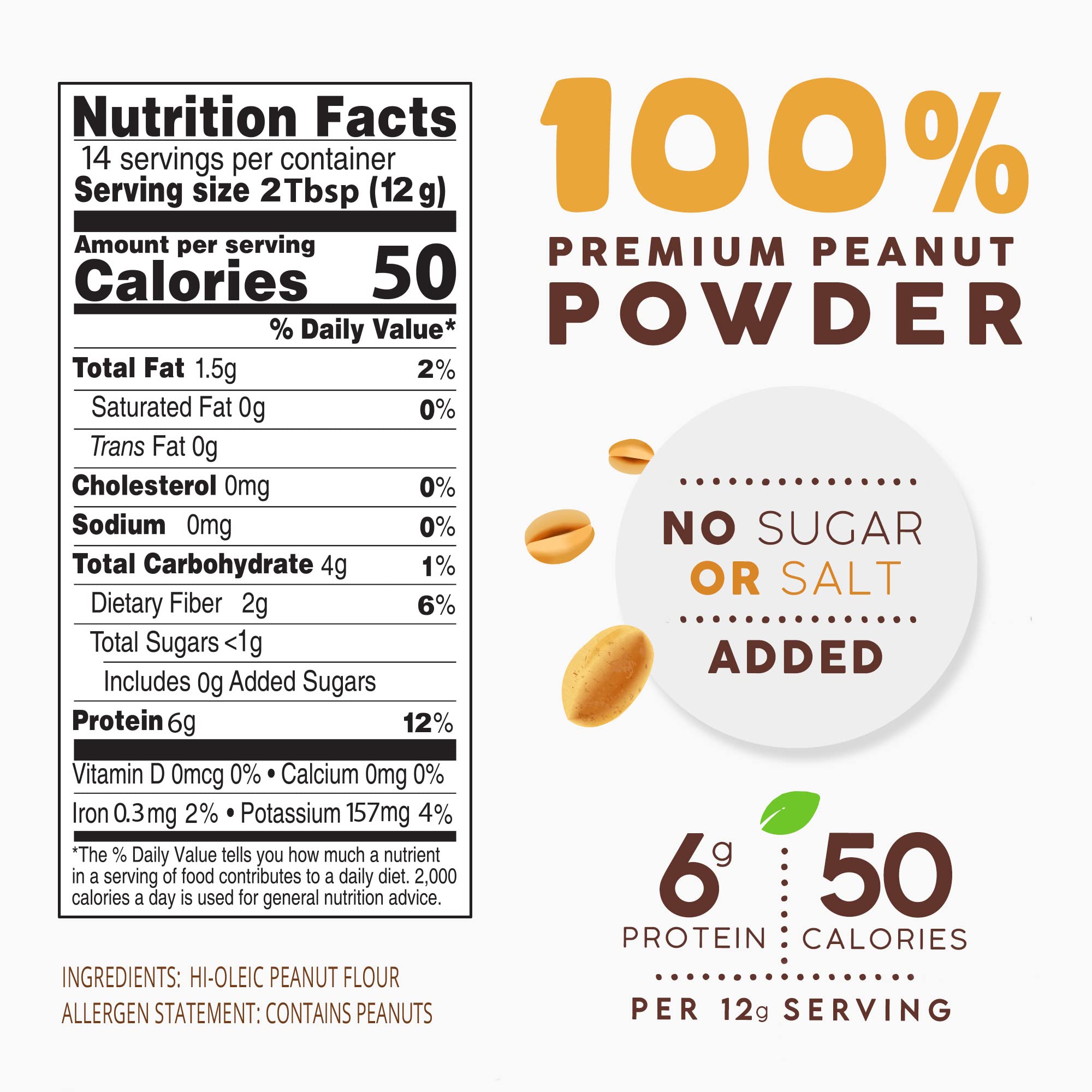 Pasokin All-Natural Powdered Peanut Butter - Gluten Free Peanut Powder from Roasted Cold-Pressed High Oleic Peanuts | No Sugar Added, Non-GMO, Keto & Vegan Friendly Plant-Based Protein Powder (36oz) | Perfect for Smoothies, Baking & Low-Carb Recipes