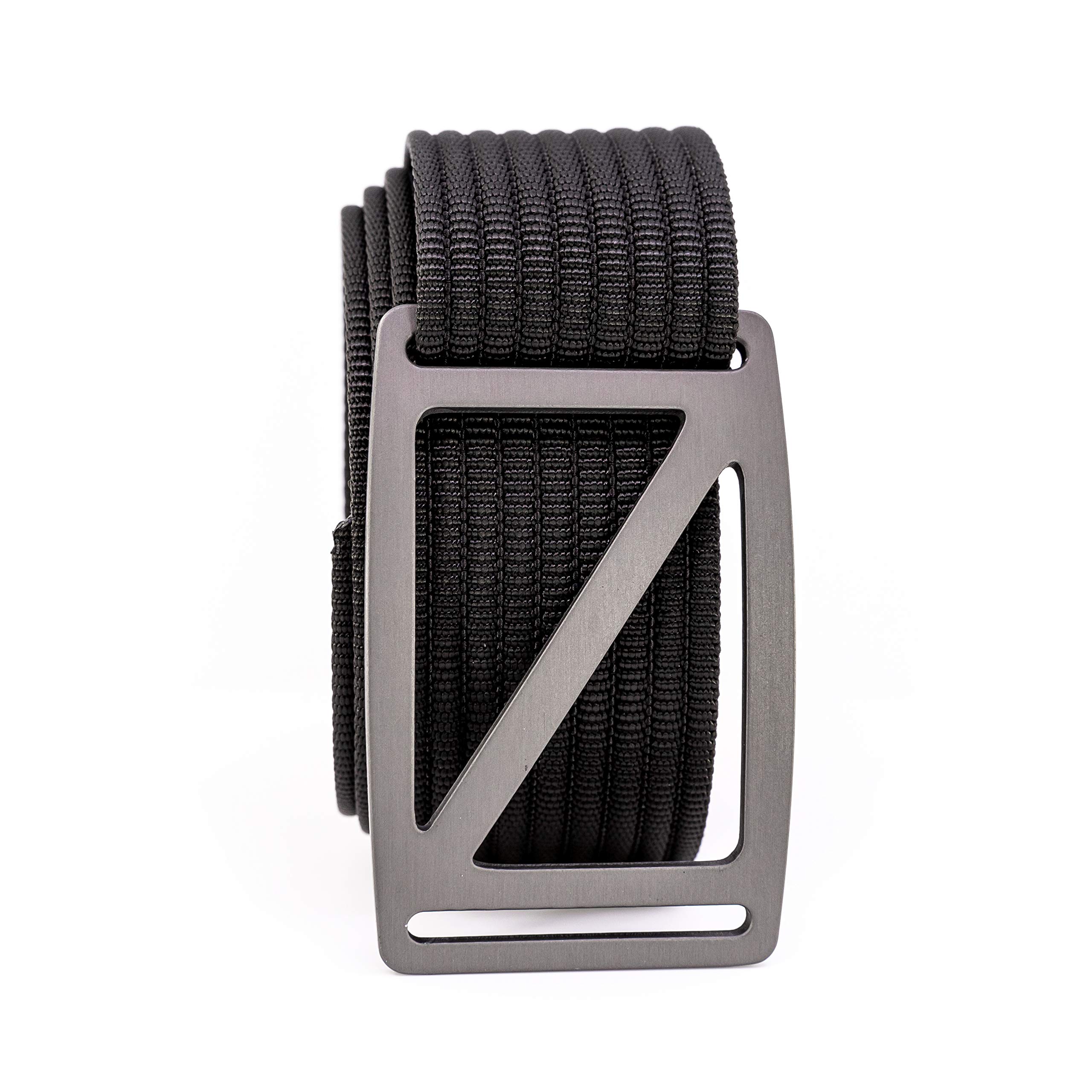 GRIP6 Ultralight Slope Belt: Durable No-Hole Nylon Tactical Belt with T6061 Aluminum Buckle for Men & Women - Perfect for Work, Golf, Casual, Outdoor, Travel & Everyday Wear