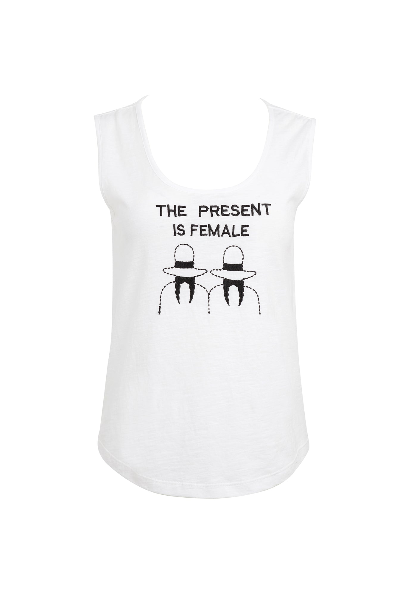 Empowering Women's Fashion - The Present Is Female Tank Top for Casual Wear & Workout