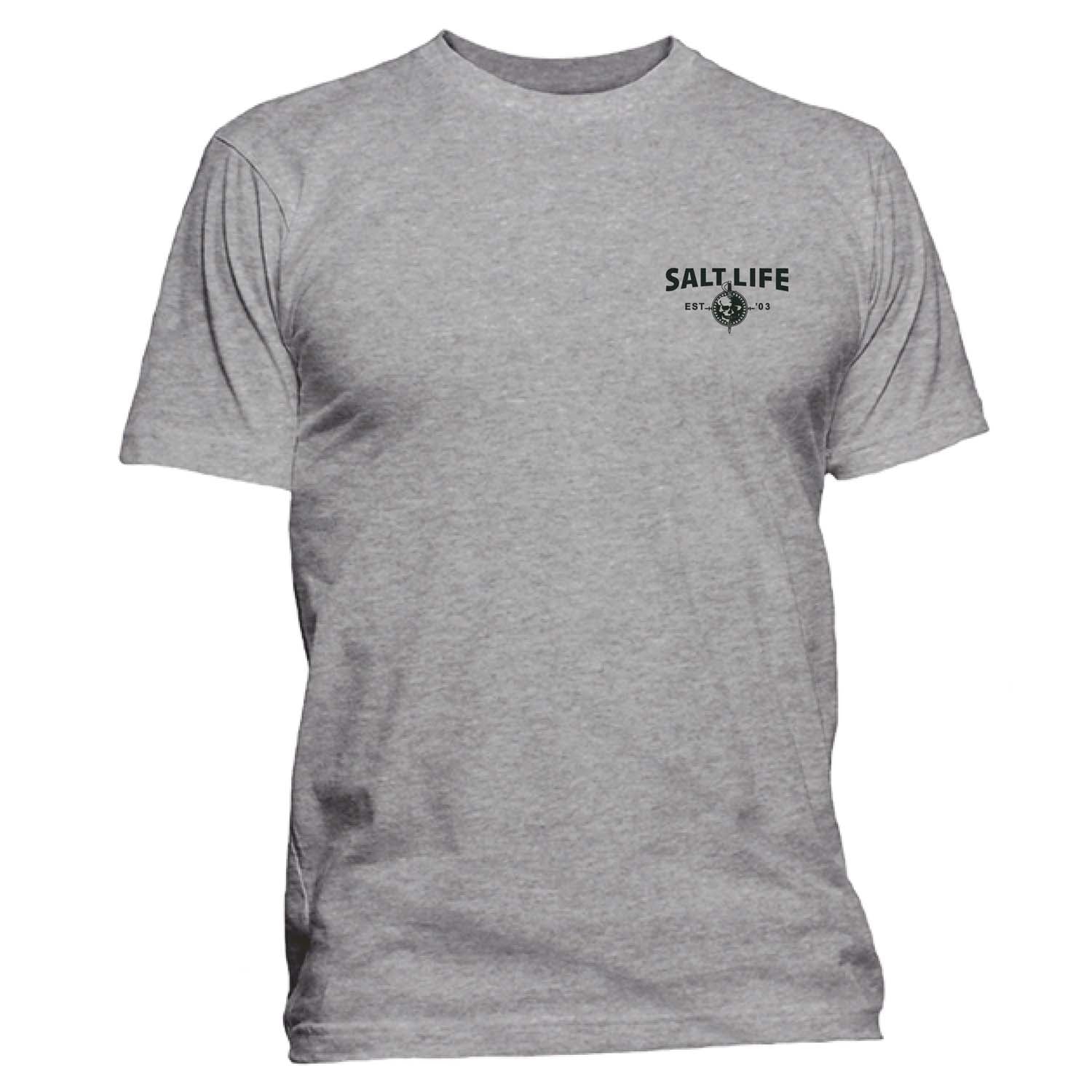 Salt Life Heavy Seas Men's T-Shirt - Comfortable Cotton Tee for Fishing, Boating & Outdoor Adventures