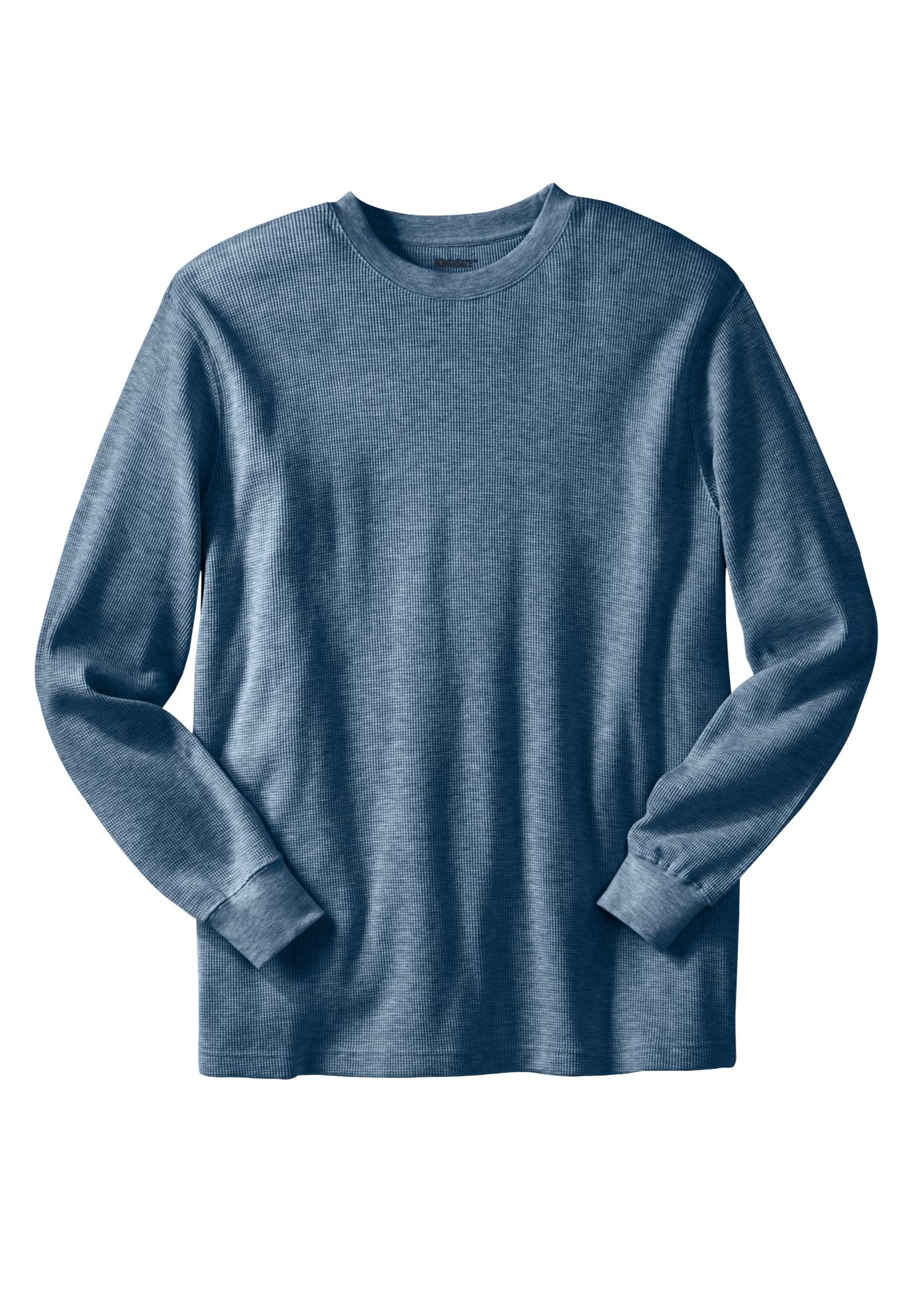 KingSize Men's Big & Tall Thermal Waffle-Knit Crewneck T-Shirt - Warm Winter Base Layer for Cold Weather & Outdoor Activities