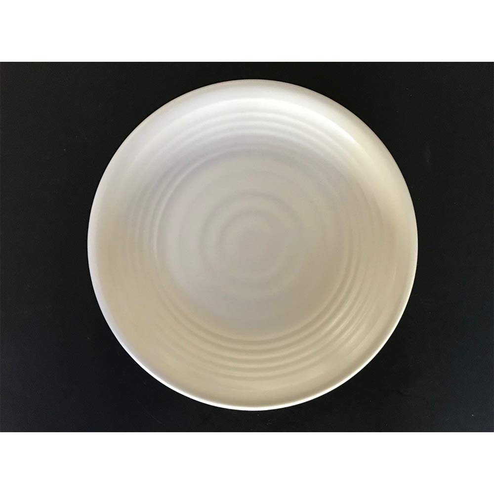 48-Pack 8-Inch White Melamine Round Dinner Plates – Durable Salad, Rice & Sushi Serving Dishes for Restaurants, Catering & Outdoor Dining