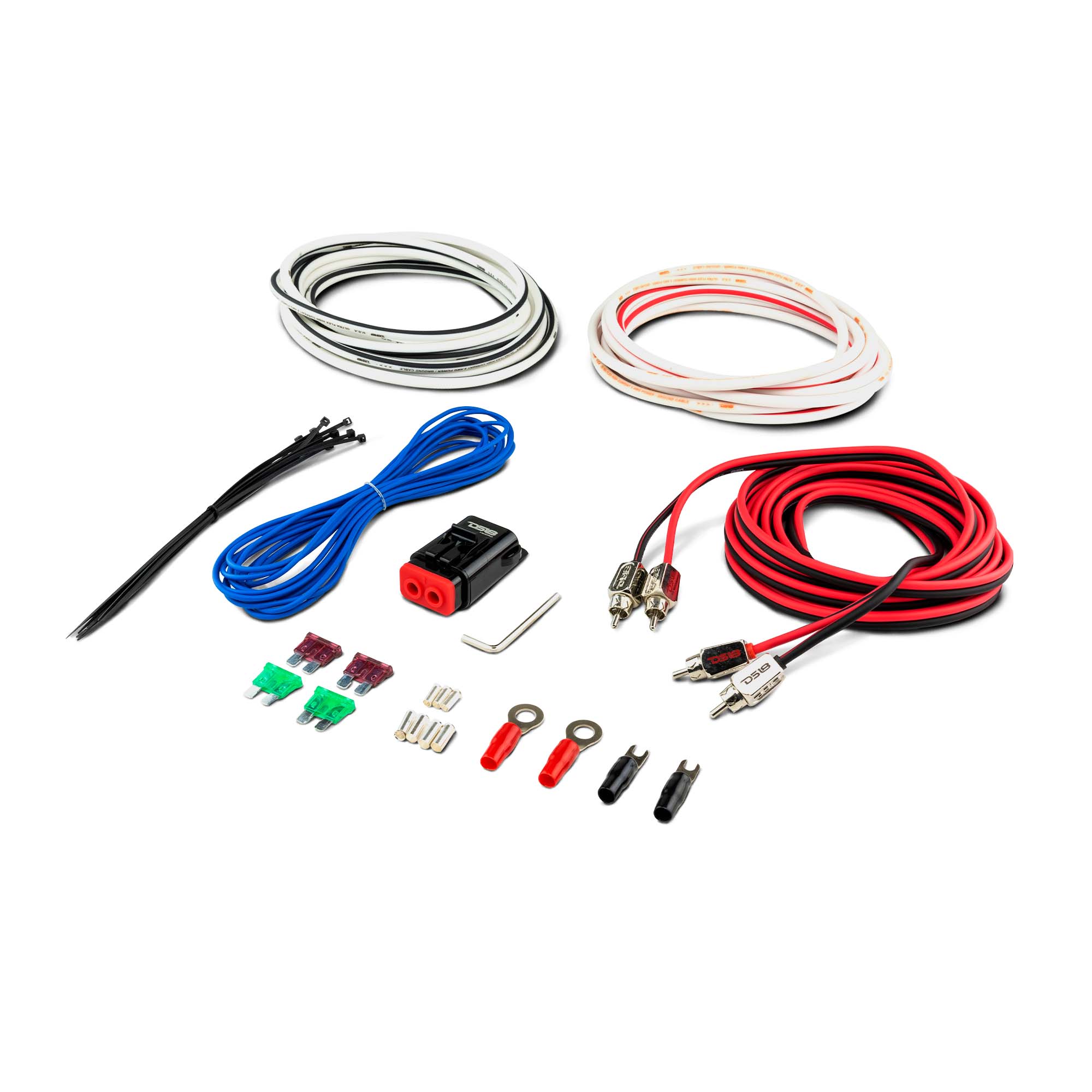DS18 Better Marine Stereo Package with 2 x 8” Speaker Tower, 2-Channel Amplifier & MOFCKIT8 LED BTC Kit - Perfect for Boat Audio System Upgrades & Outdoor Marine Entertainment