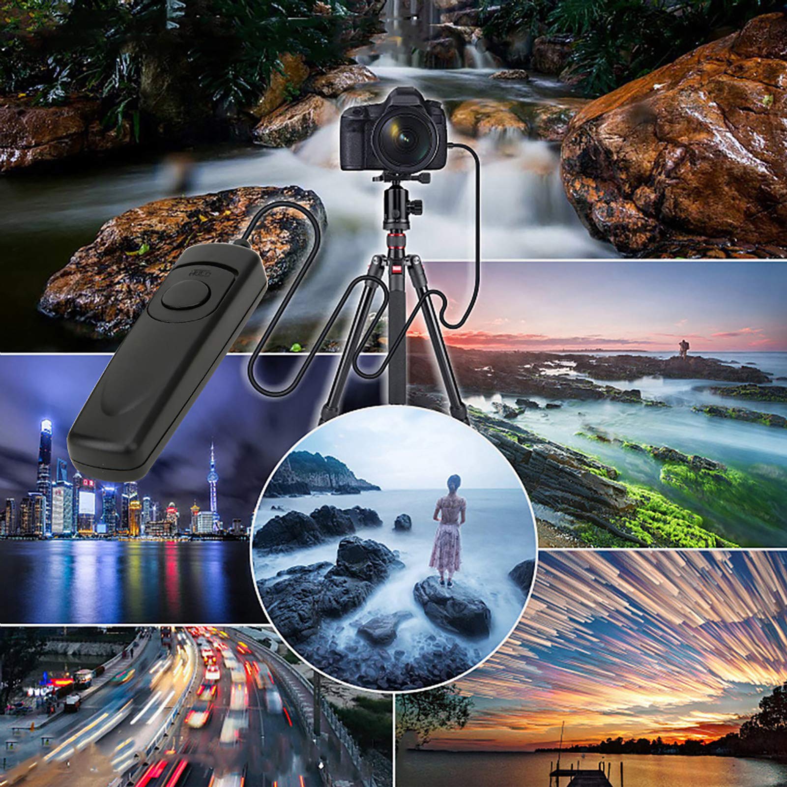 Nikon DSLR Shutter Release Remote Compatible with Z7, Z6, D7500, D7200, D90 Cameras - Wireless Camera Remote Control for Photography, Long Exposure & Group Shots