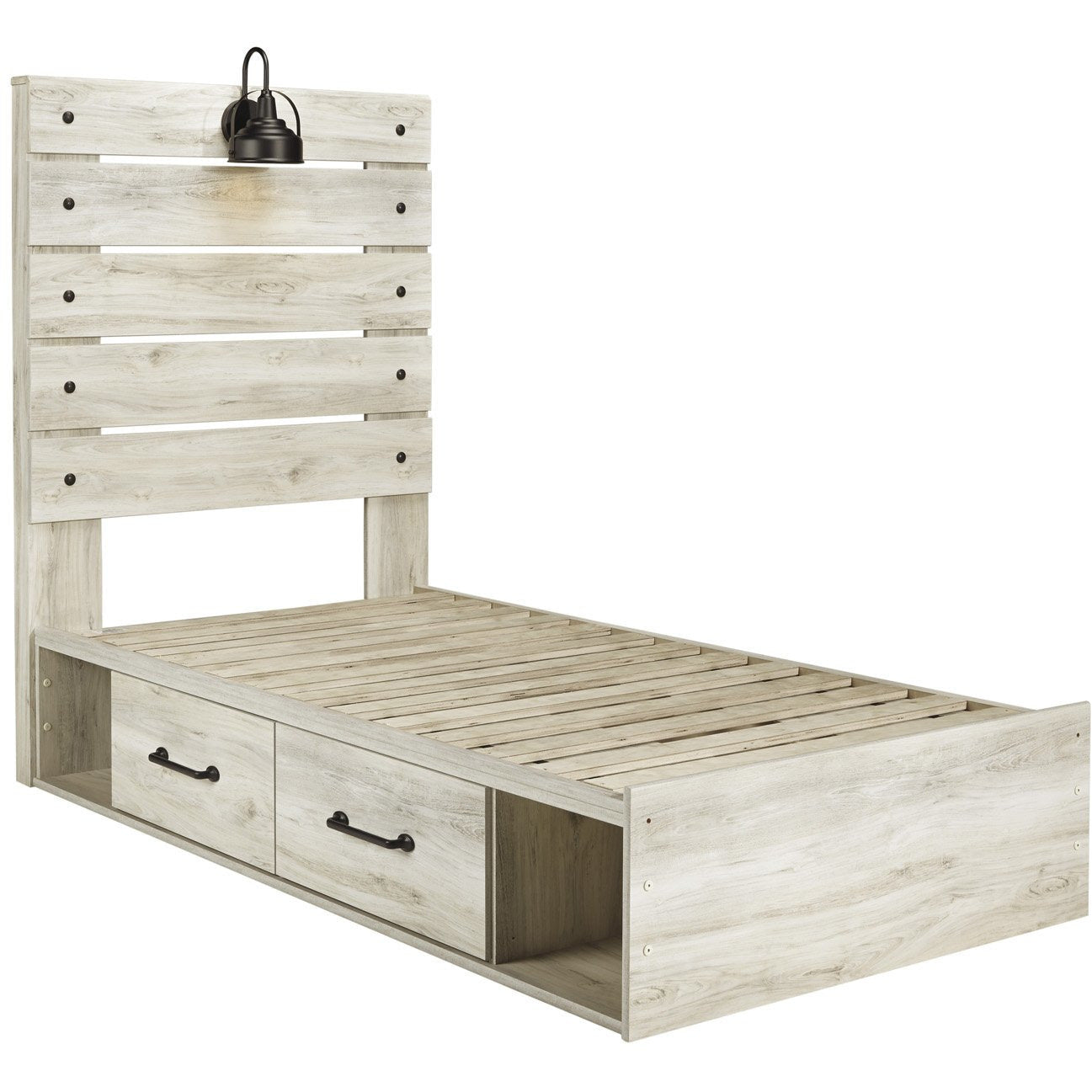 Cambeck Storage Bed - Queen Size Platform Bed Frame with Underbed Storage Drawers, Modern Bedroom Furniture for Small Spaces - Perfect for Apartments, Dorms & Guest Rooms