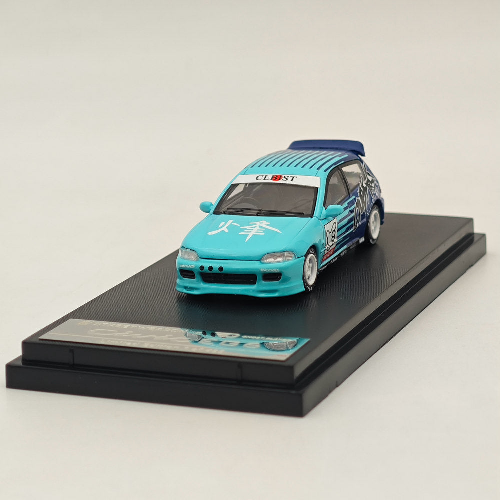 1:64 Scale Diecast Model Car - Honda Civic EG6 Kanjozoku FALKEN Limited Edition (499 Pieces) - Collectible Miniature Vehicle for Display, Racing Enthusiasts & Car Model Collections
