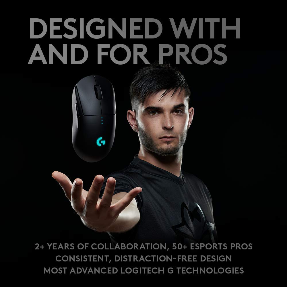 Logitech G Pro X Wireless Gaming Headset with Blue VO!CE Mic & Pro Wireless Gaming Mouse - Esports Grade Performance for PC, PS5, Xbox - Perfect for Competitive Gaming & Streaming