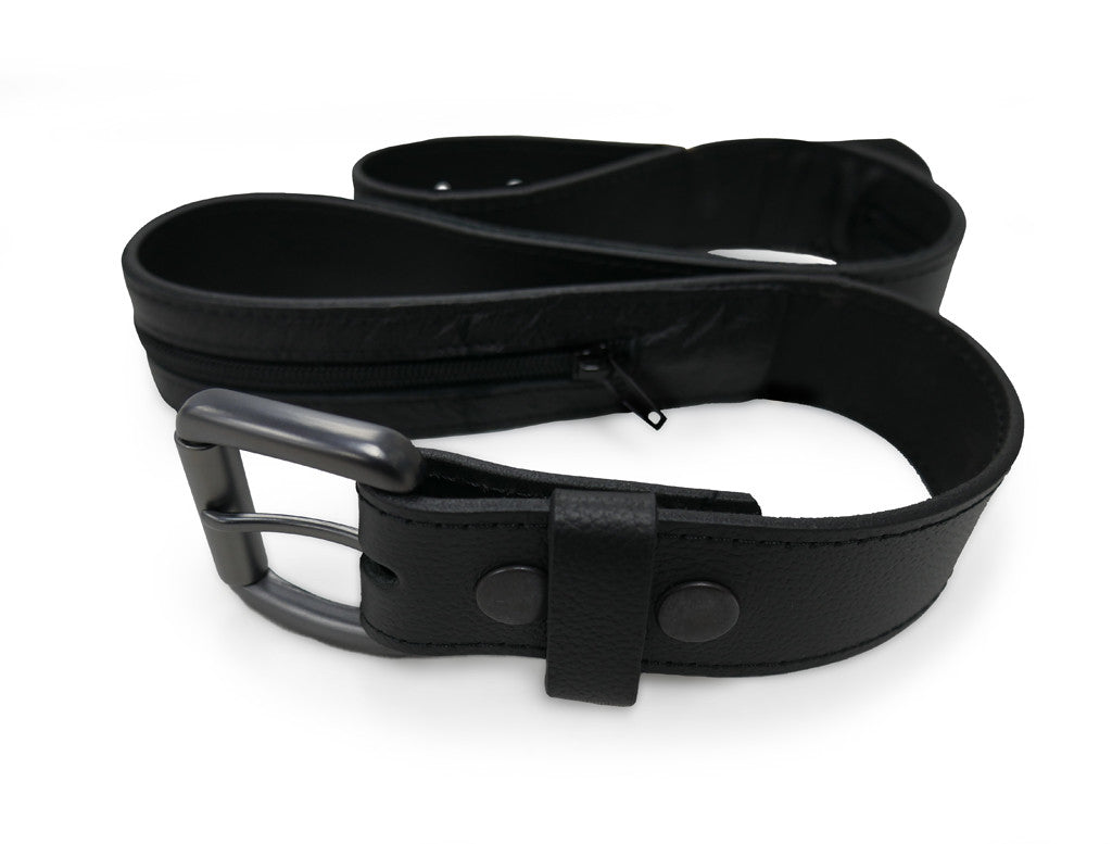 Eagle Leather Money Belt - Secure Travel Wallet for Men & Women - RFID Blocking, Anti-Theft Waist Pouch for Vacation, Hiking, and Daily Use