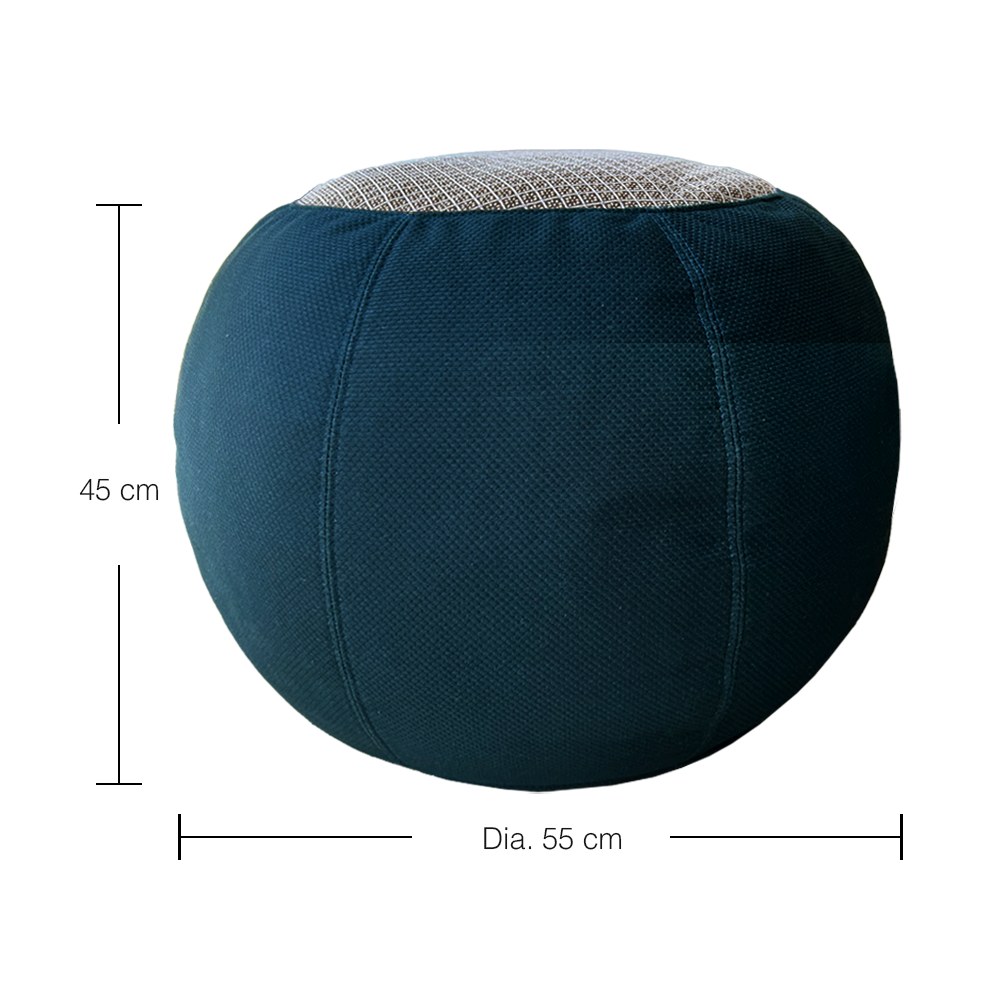 Peranakan Tile Pattern Bean Bag Chair - Stylish & Comfortable Floor Seating for Living Room, Bedroom, or Dorm Decor