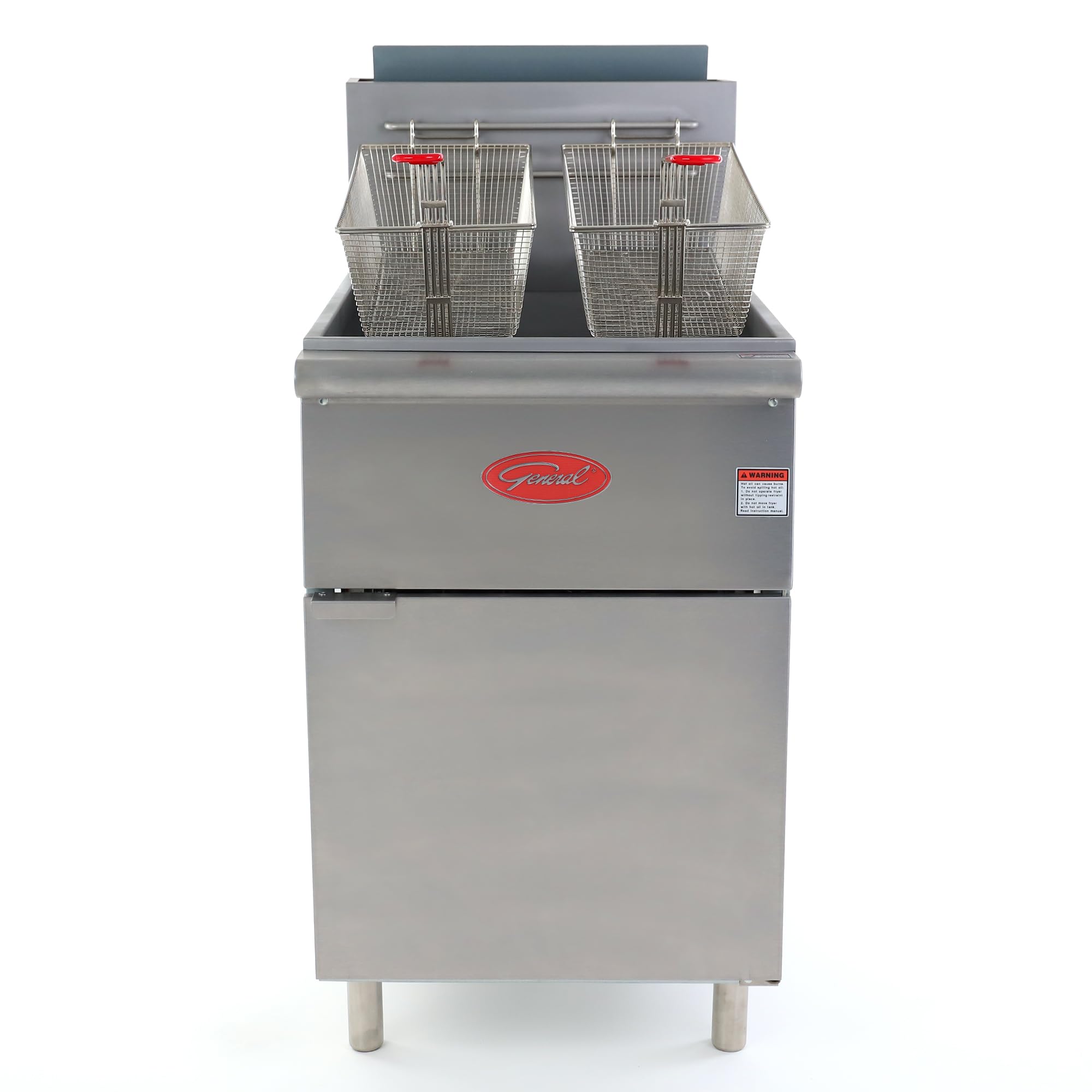 Commercial Stainless Steel Deep Fryer 70 lb Capacity 150,000 BTU - Perfect for Restaurants, Food Trucks & Catering Businesses
