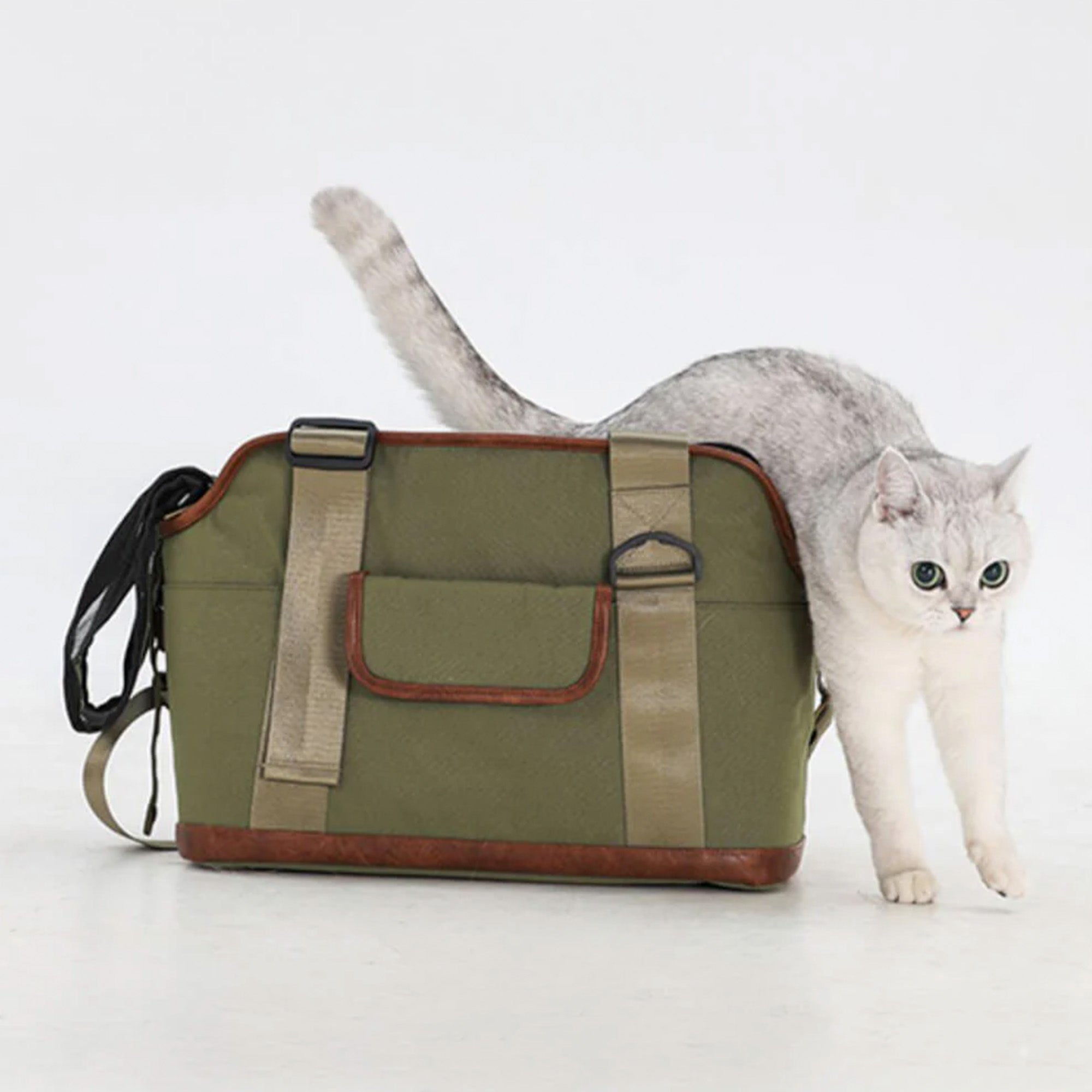 Lightweight Waterproof Pet Carrier Tote Bag for Dogs & Cats - Travel, Hiking & Outdoor Adventures - Contrast Color Design - Final Sale