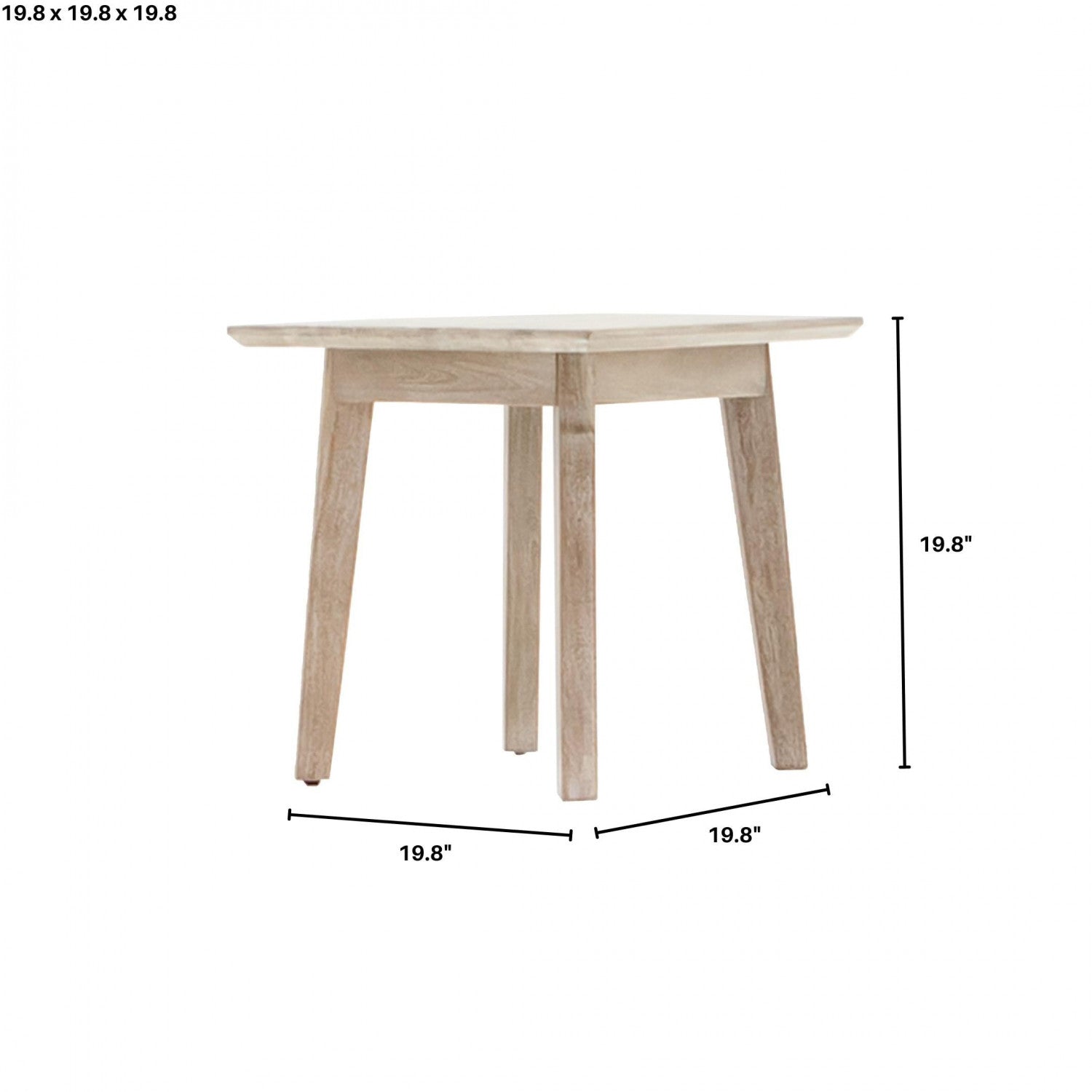 Abenra Side Table - Light Driftwood Finish, Small End Table for Living Room, Bedroom, or Office - Perfect for Holding Lamps, Books, and Decor