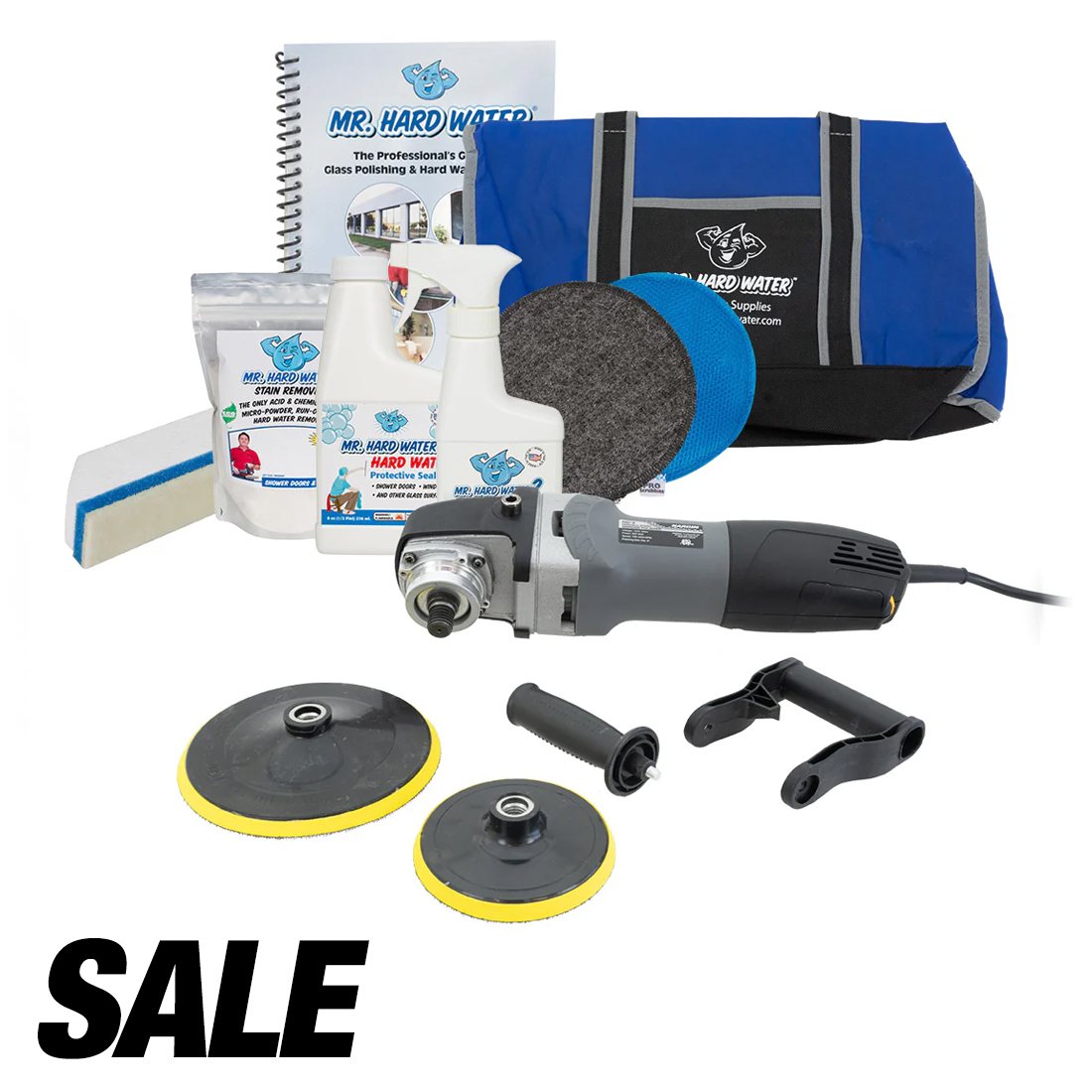 JFlint Mr. Hard Water Pro Shower Door and Window Cleaning Kit - Remove Hard Water Stains, Soap Scum & Mineral Deposits - Perfect for Glass Shower Doors, Windows & Mirrors in Bathrooms & Kitchens