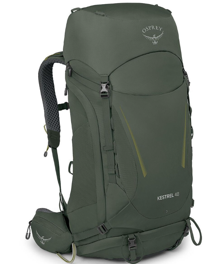 Osprey Kestrel™ 48 Backpack - Lightweight Hiking Backpack for Men & Women, 48L Travel Backpack with Adjustable Torso - Perfect for Camping, Trekking & Outdoor Adventures