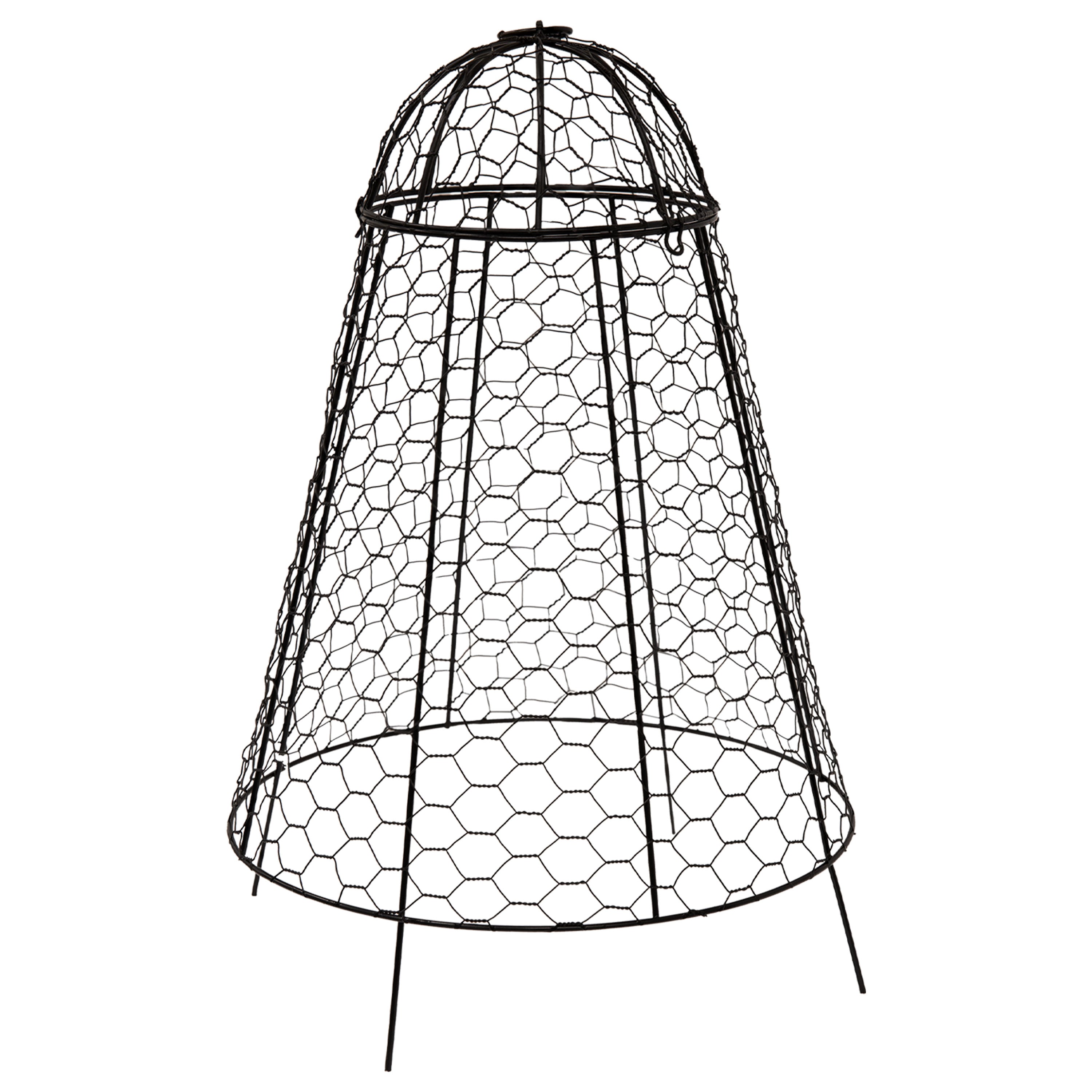 Sunnydaze 6-Pack Mesh Cloche Plant Protectors with Removable Covers - Garden Frost Protection for Vegetables, Flowers & Seedlings | Outdoor & Indoor Use