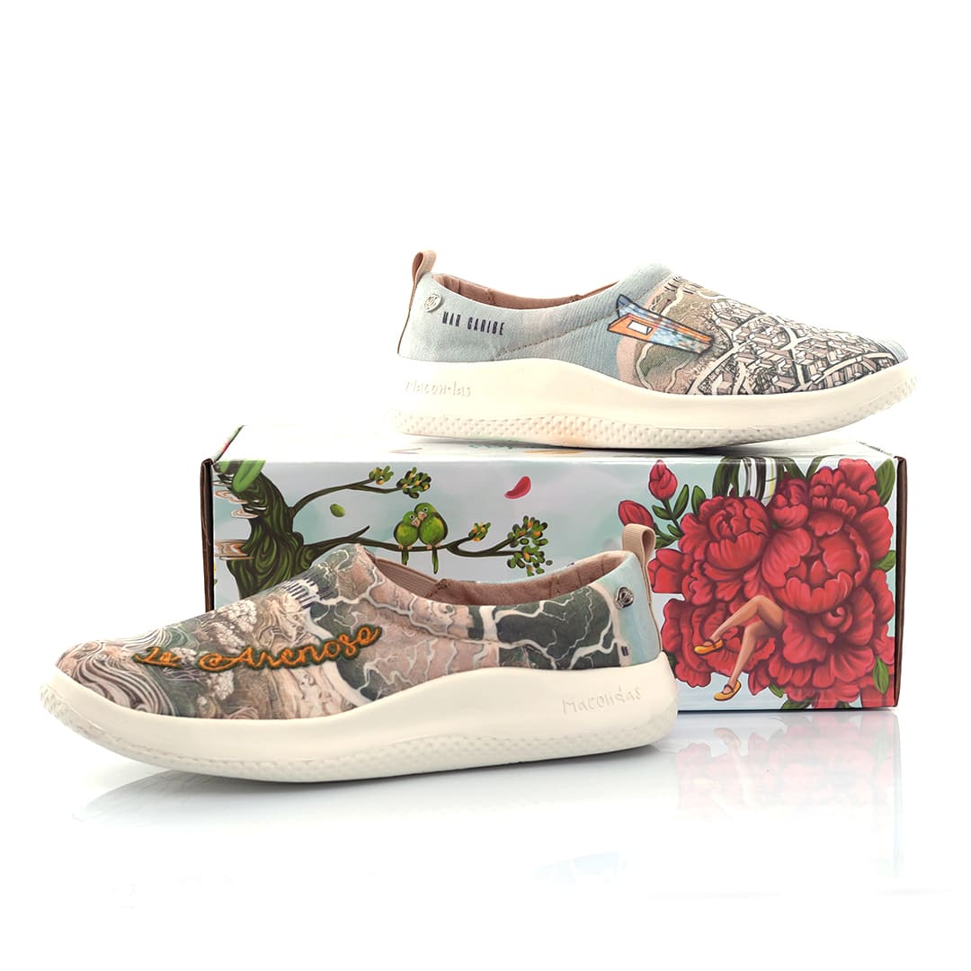 Hand-Embroidered Macondas® Women's Sports Shoes - Comfortable & Stylish Sneakers for Running, Walking & Casual Wear | Barranquilla Inspired Design