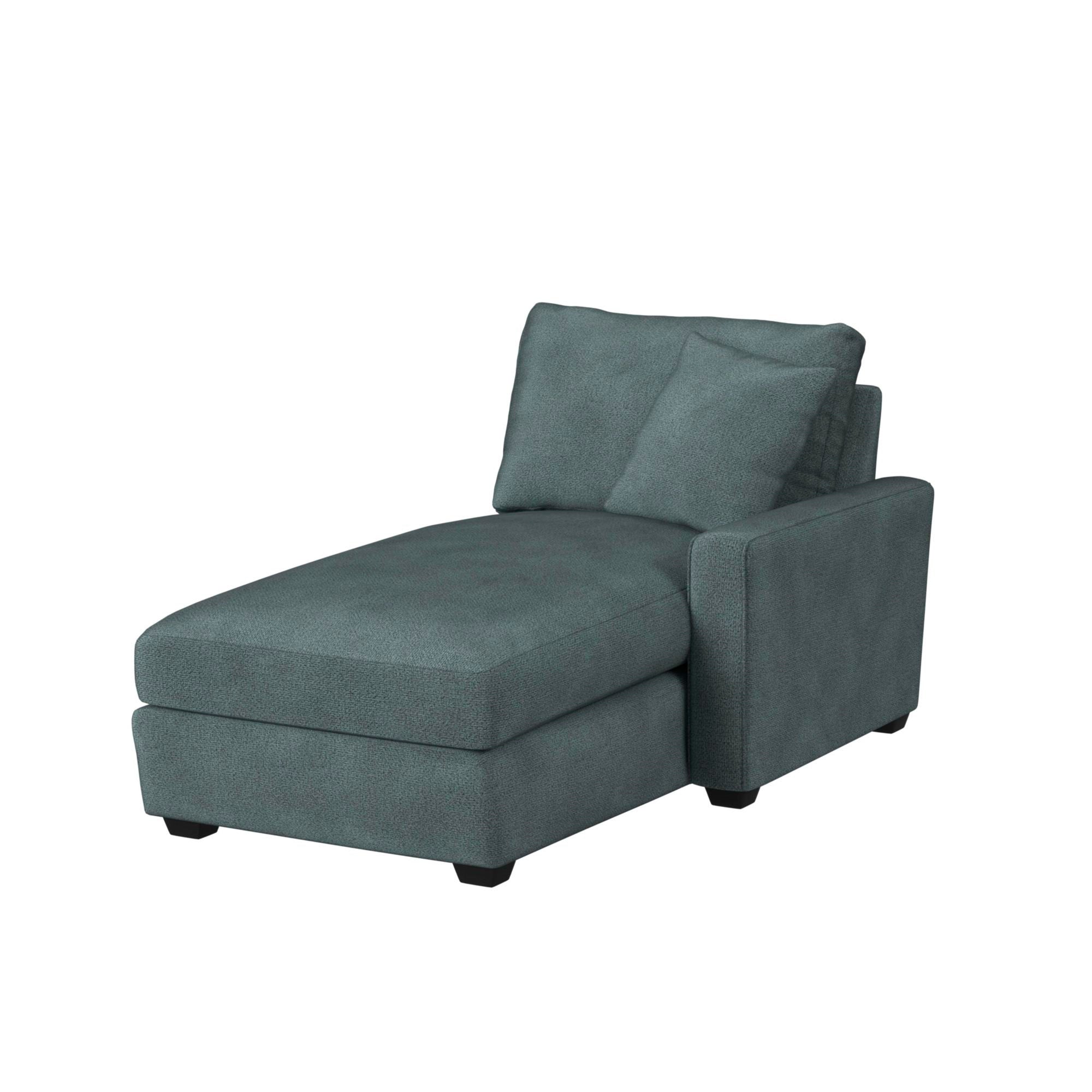 Simply Elements Right Chaise Sectional Sofa - Modern L-Shaped Couch with Reversible Chaise for Living Room, Lounge & Home Theater - Comfortable Fabric Upholstery, Easy Assembly